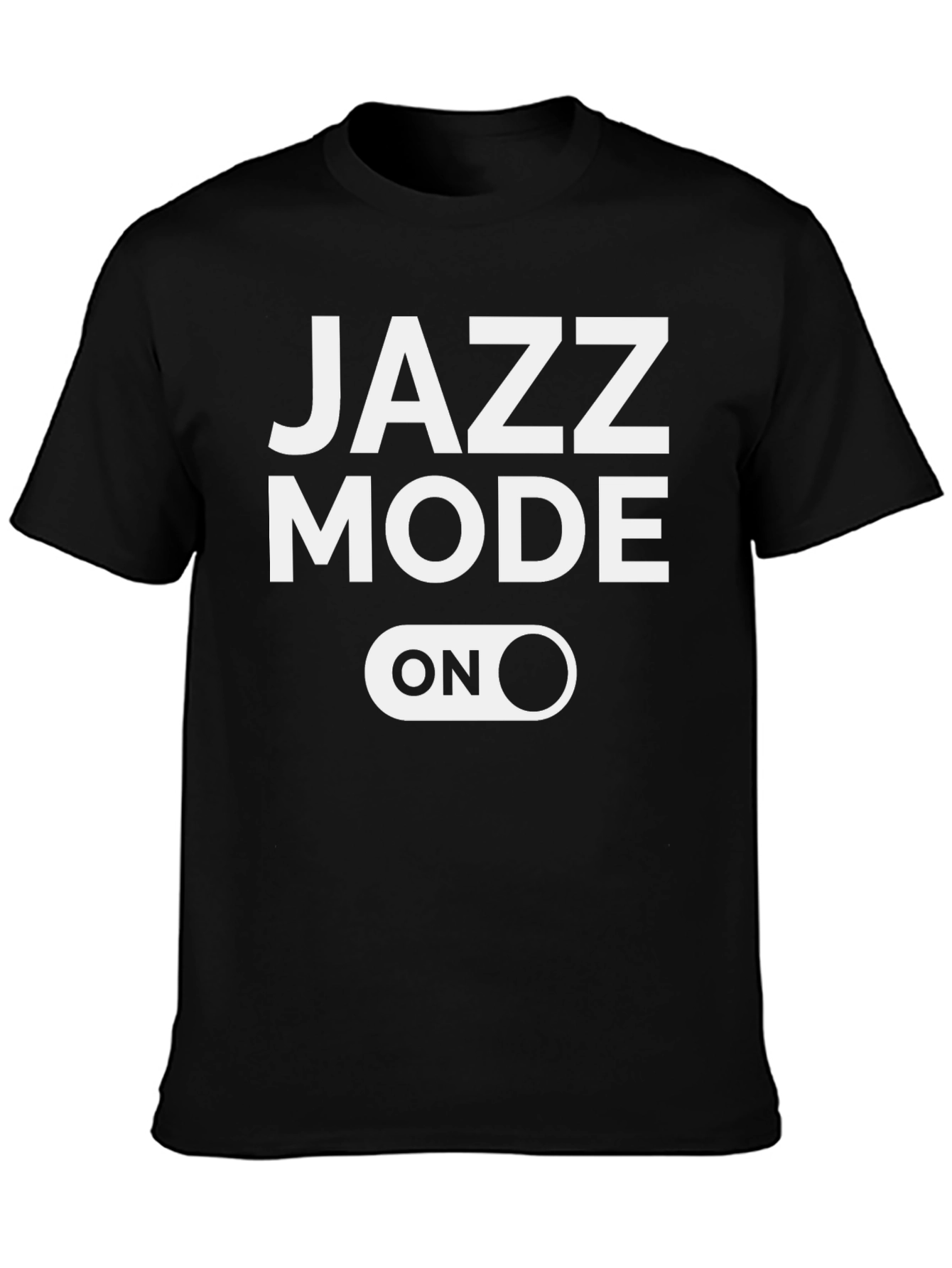 Black Jazz Mode On Graphic T-Shirt view 3