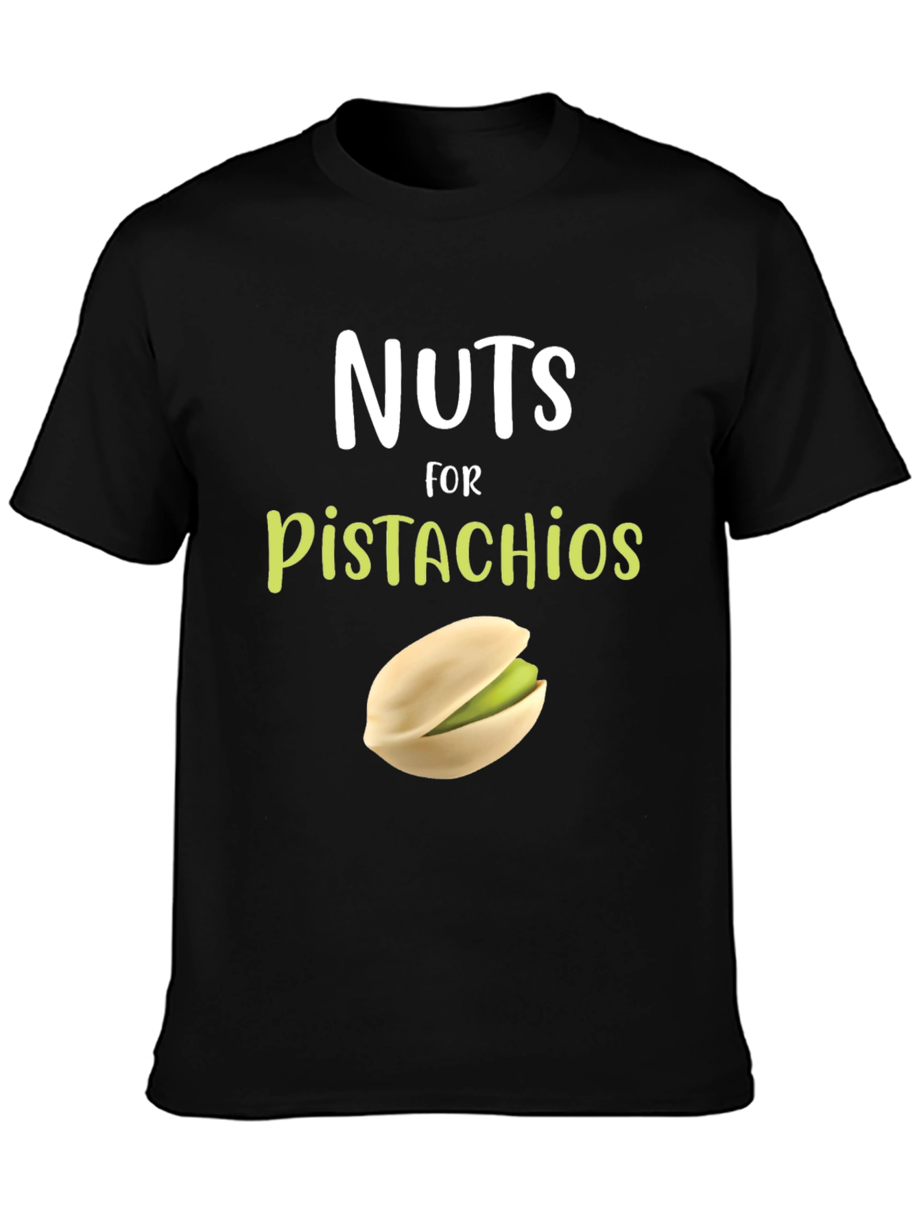 Black Nuts for Pistachios T-Shirt view 3