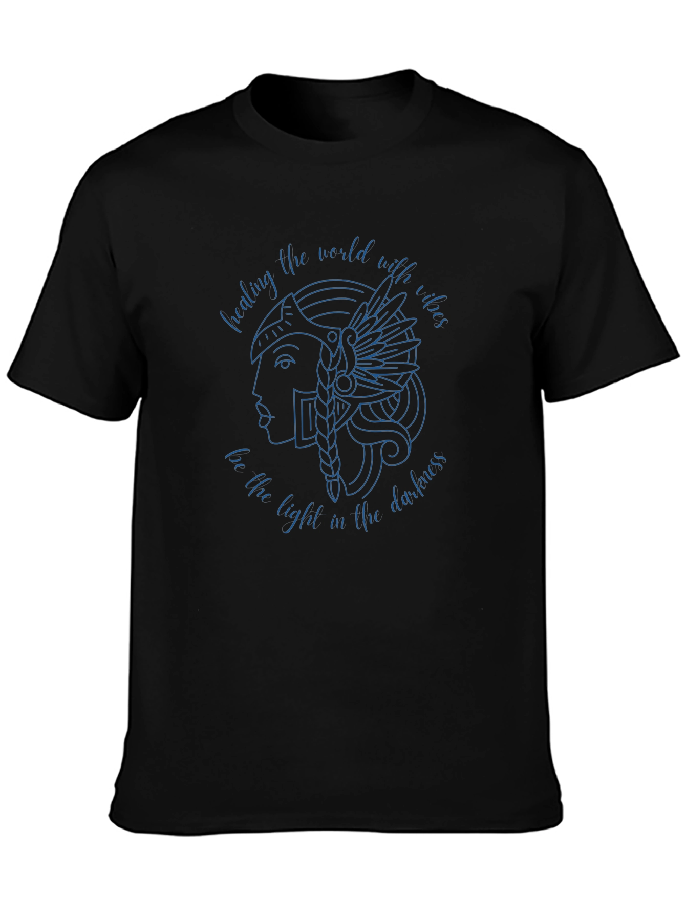 Black Valkyrie Graphic Tee - Healing Vibes T-Shirt view 3