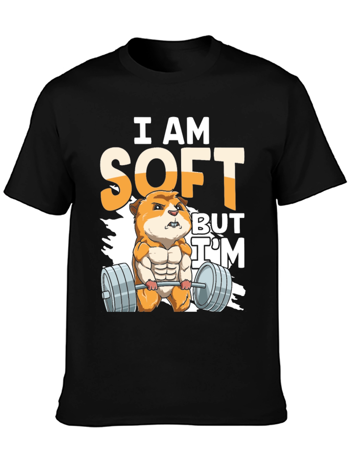 Black I Am Soft But I'm Strong T-Shirt view 3