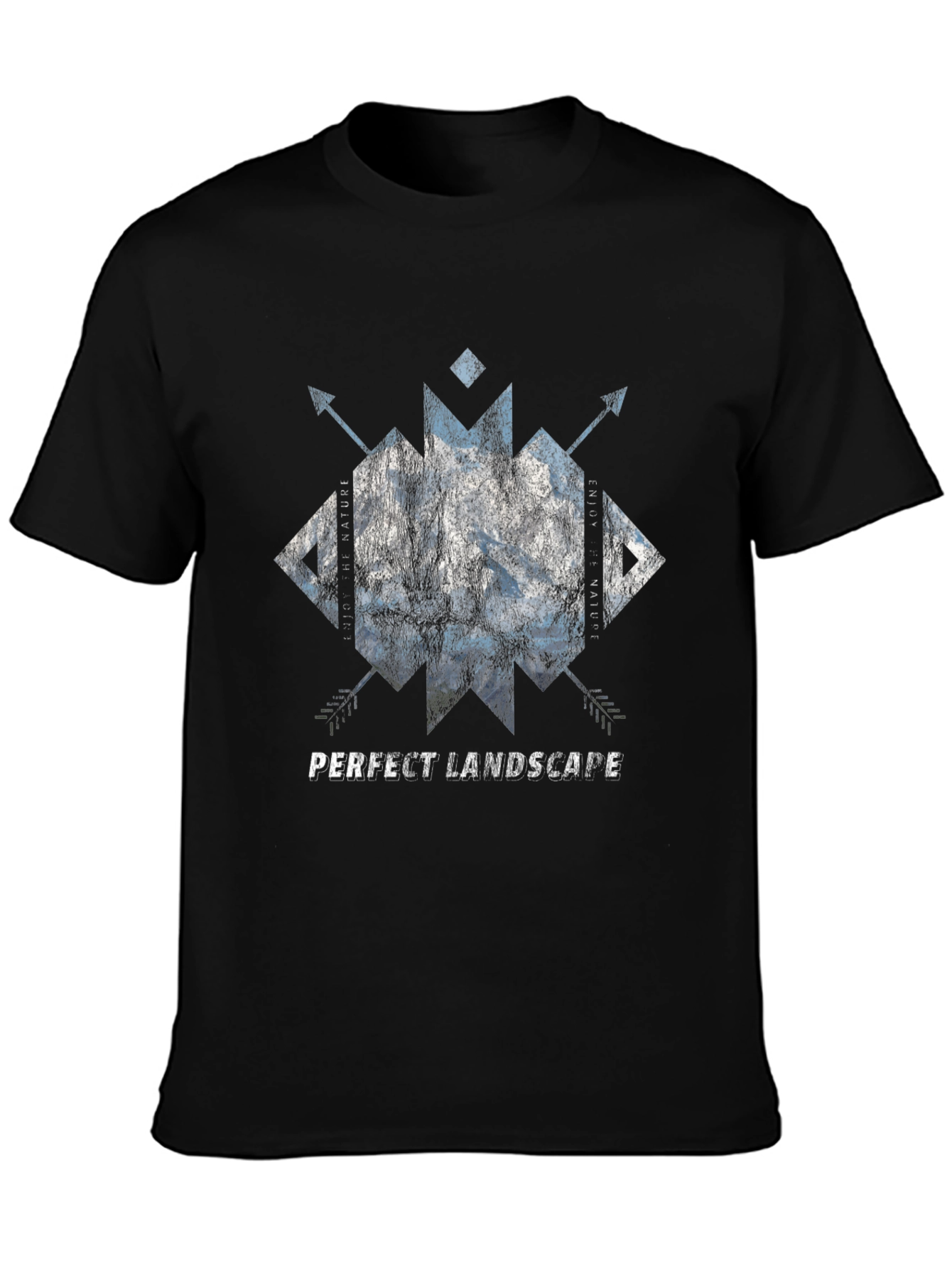 Black Perfect Landscape Graphic Tee view 3