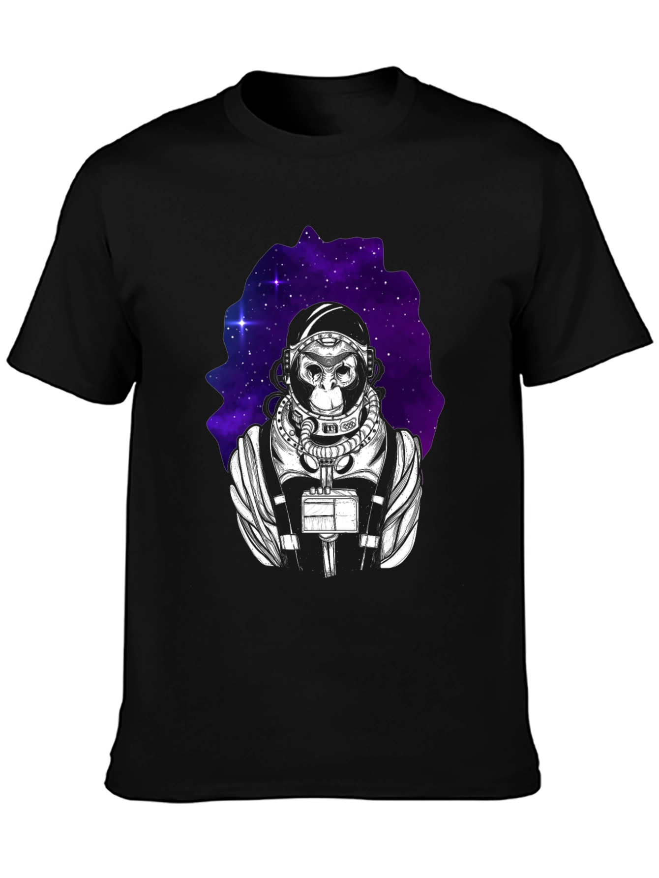 Black Ape Astronaut Graphic Tee - Black view 3