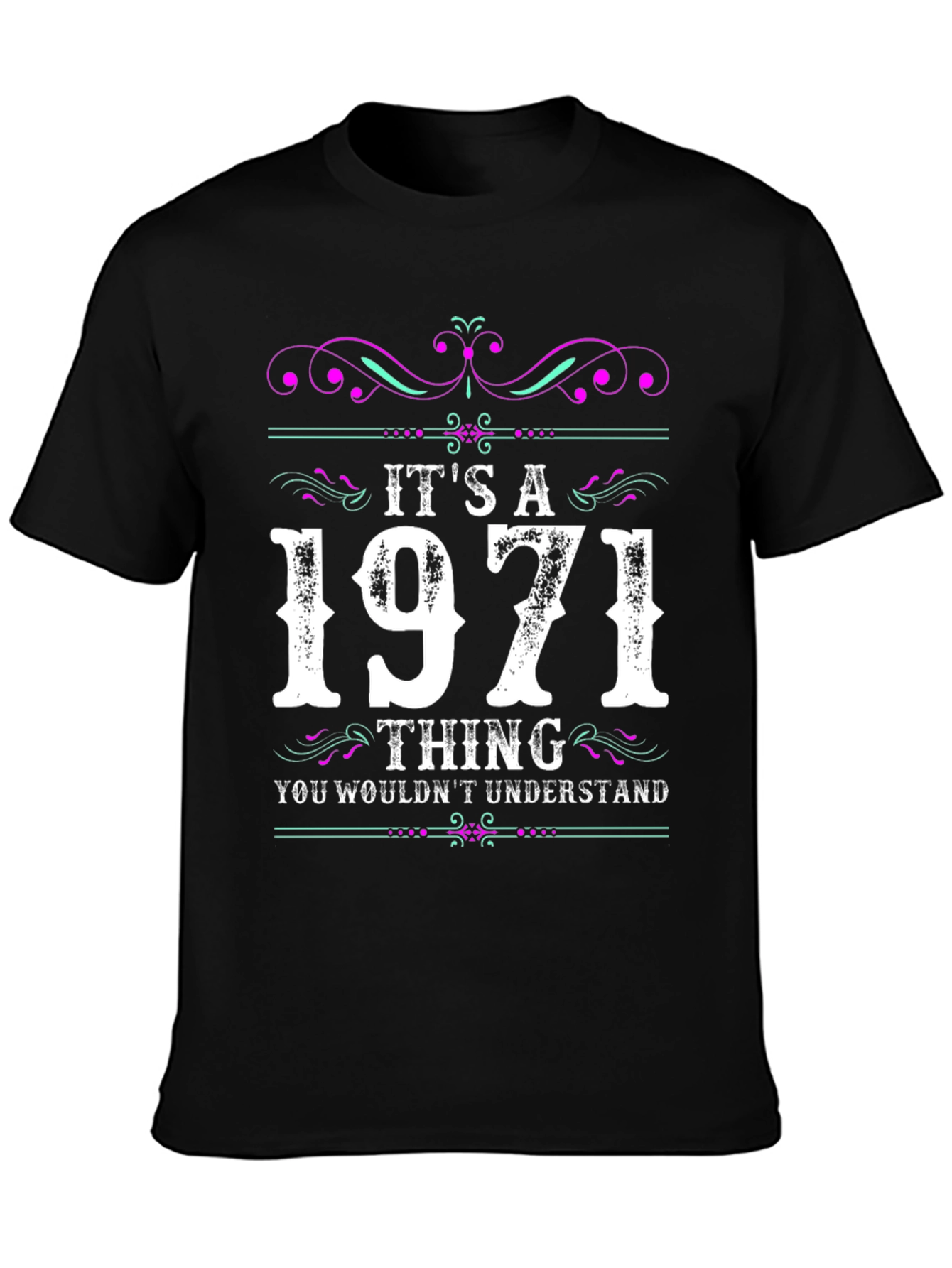 Black It's A 1971 Thing T-Shirt view 3