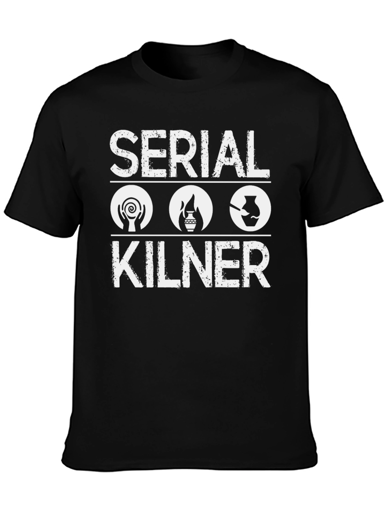 Black Serial Kilner Pottery T-Shirt - Ceramic Art Hobby view 3