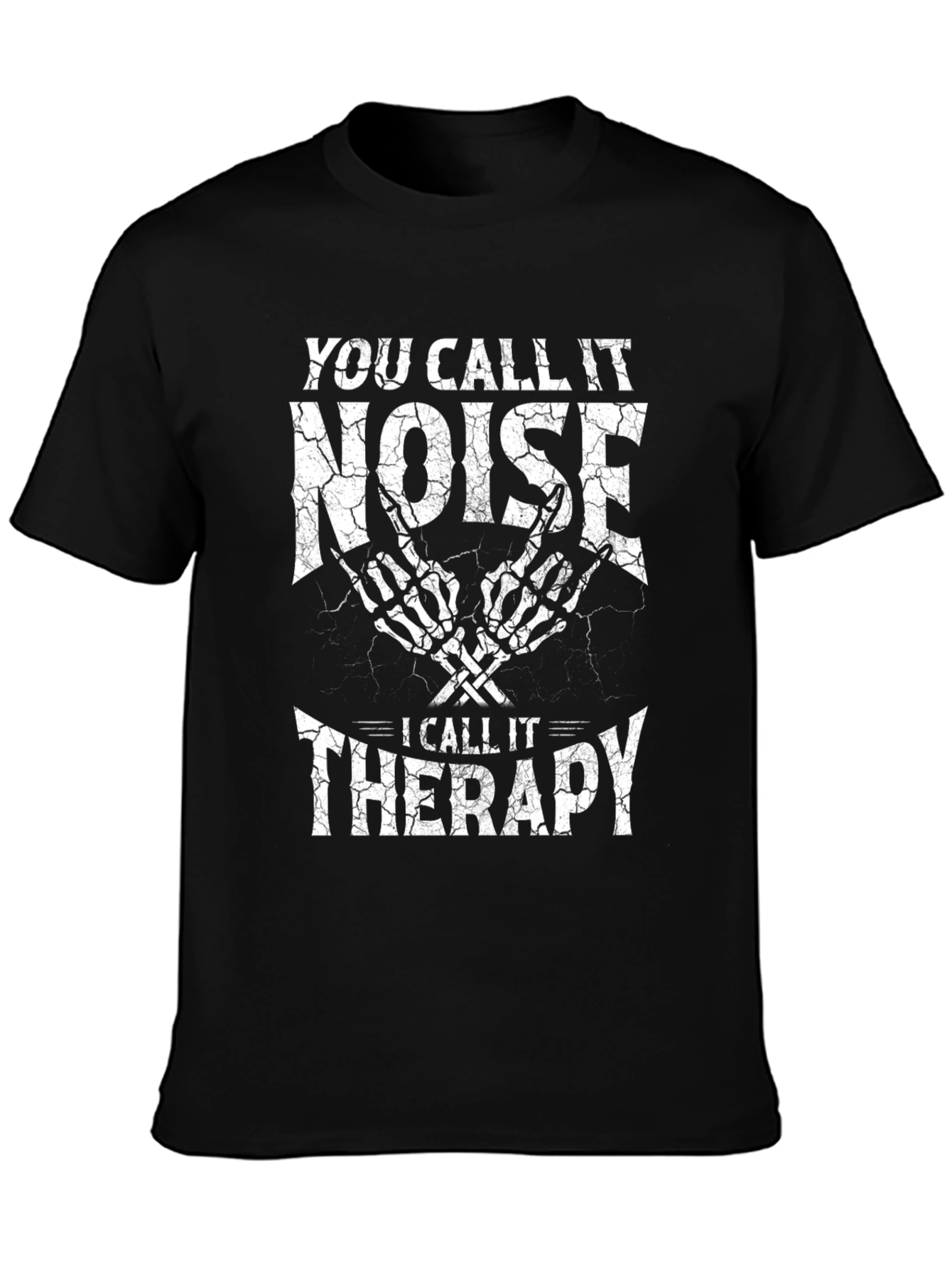 Black You Call It Noise Therapy T-Shirt view 3