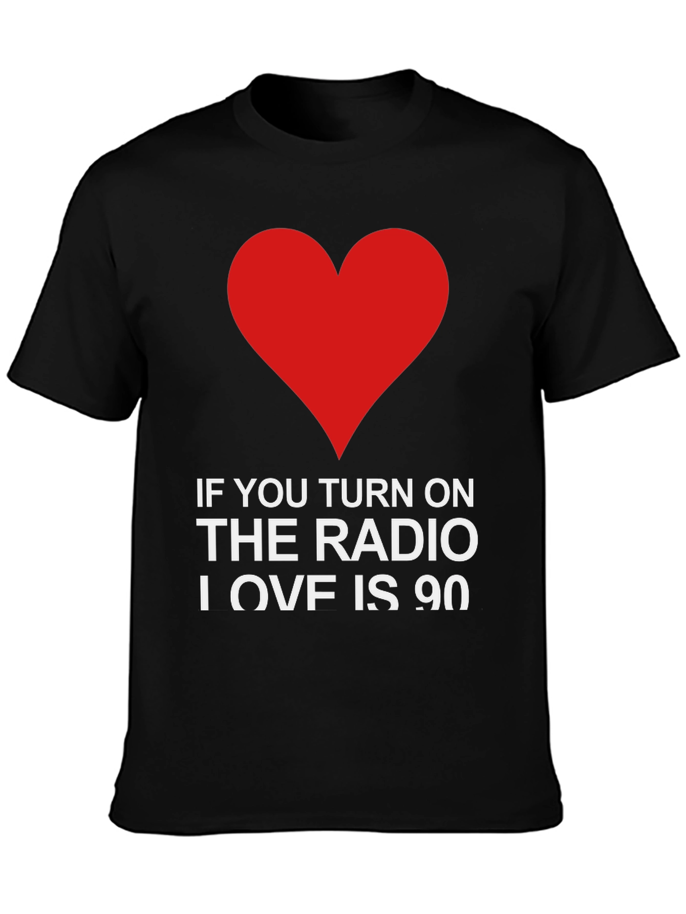 Black Radio Love Graphic Tee view 3