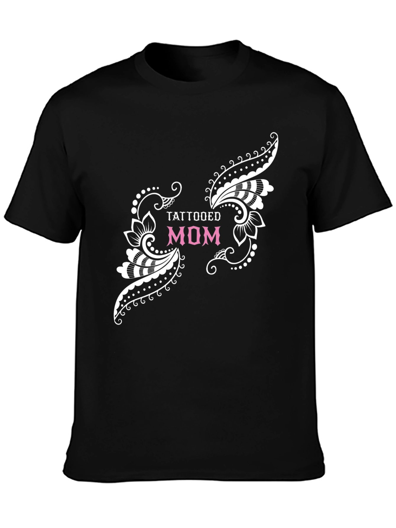 Tattooed Mom Black Graphic Tee - 3