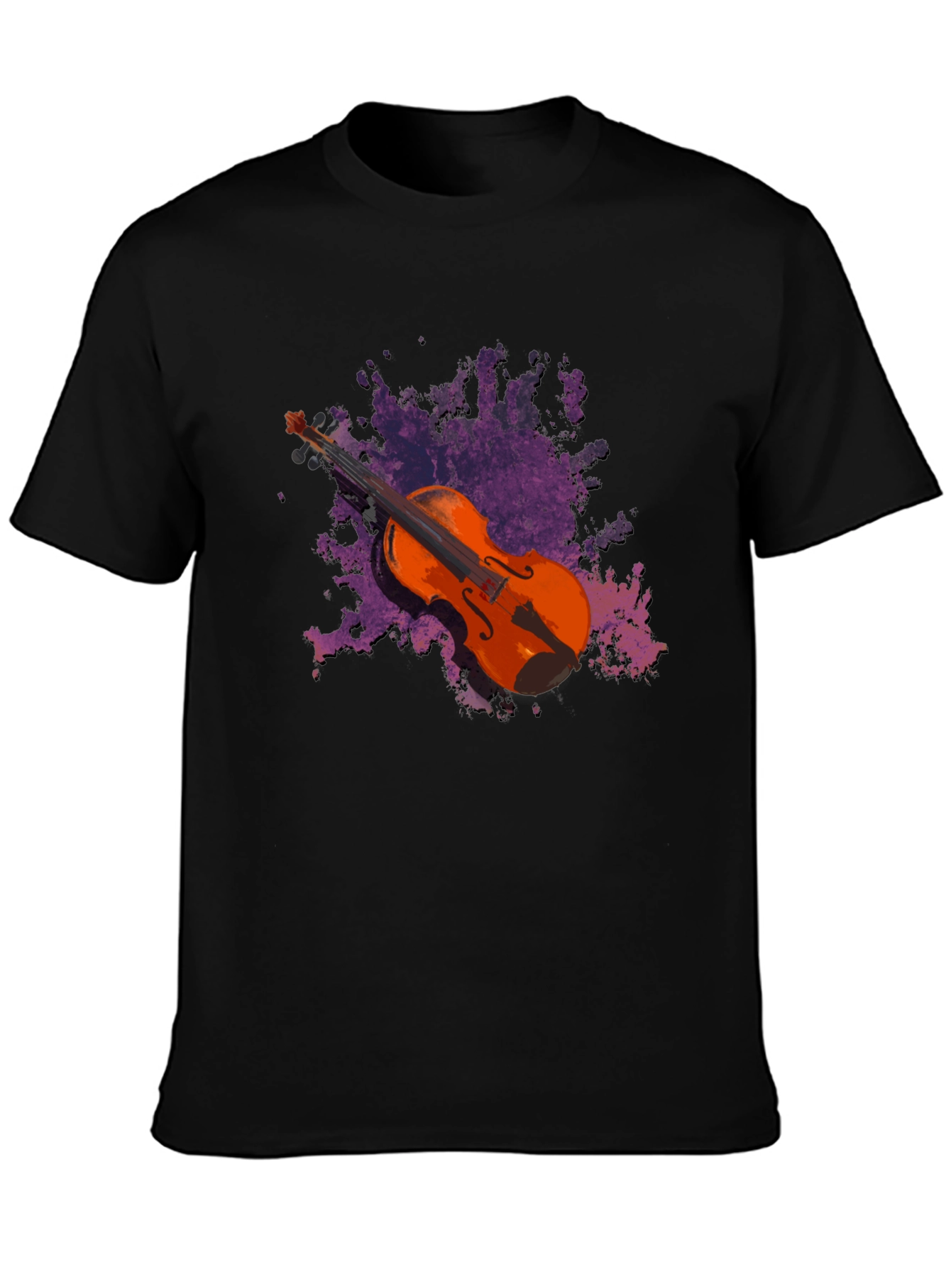 Black Violin Graphic Black T-Shirt - Music Lover Tee view 3