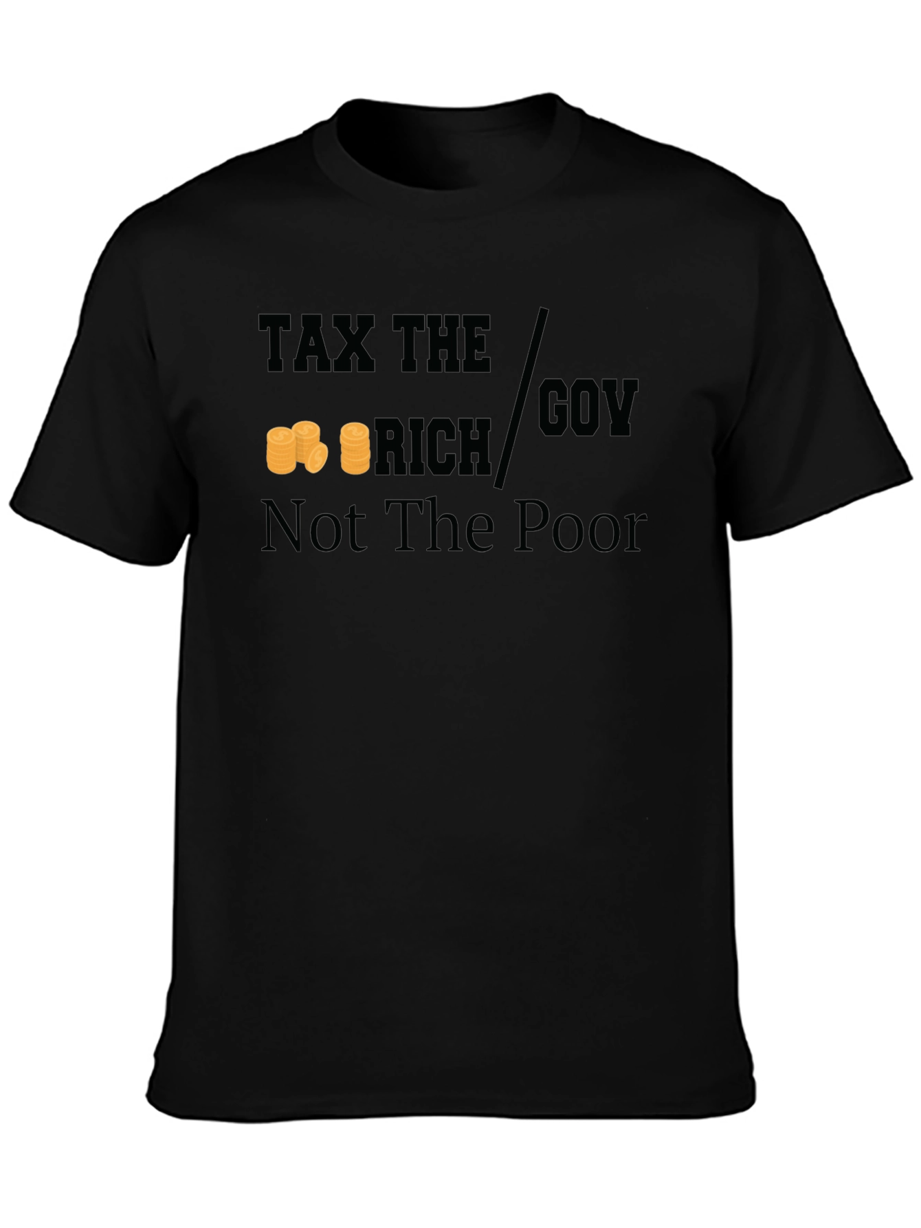 Black Tax The Rich Graphic Tee view 3