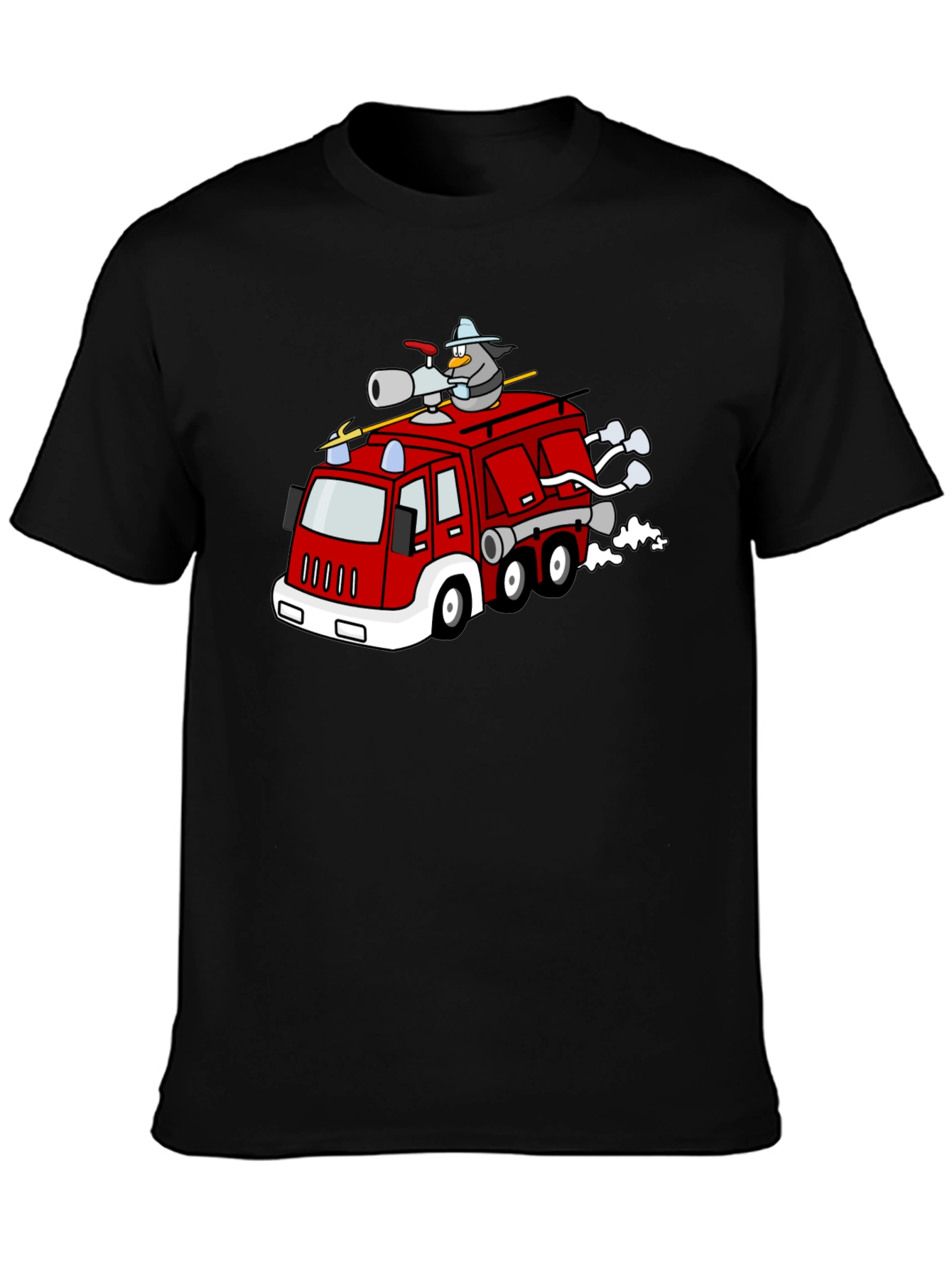 Black Penguin Firefighter T-Shirt view 3