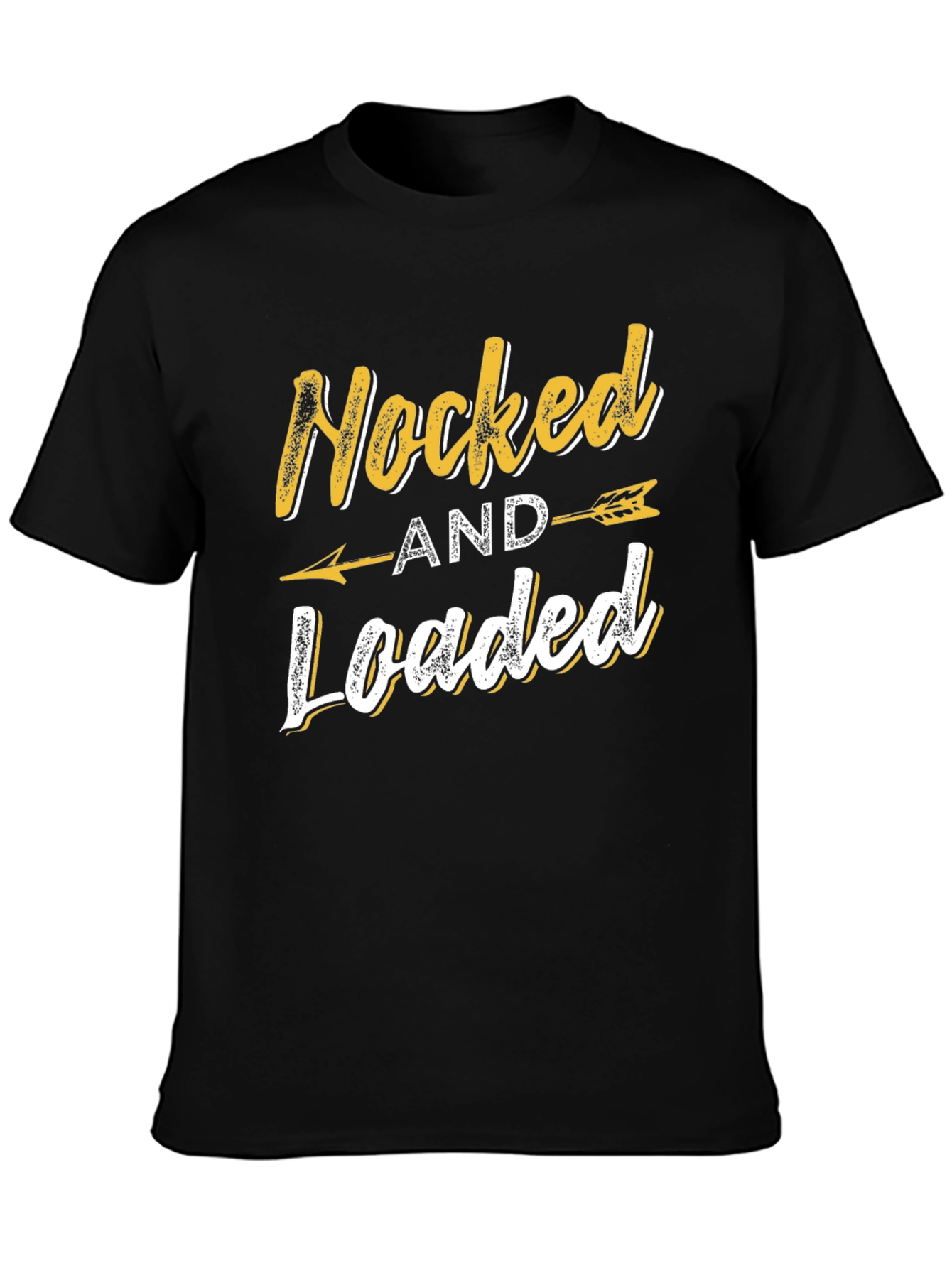Black Nocked and Loaded Graphic Tee view 3