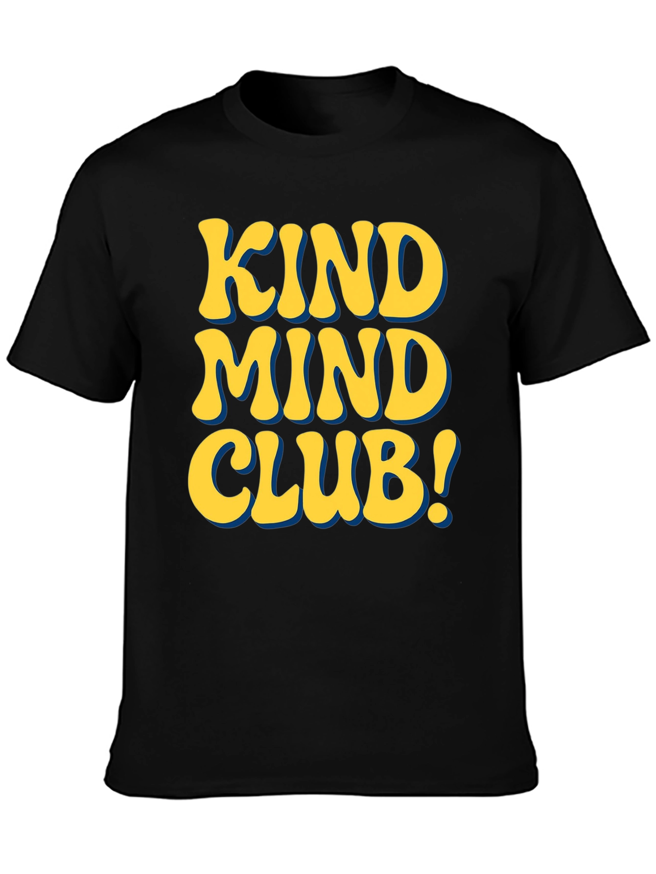 Black Kind Mind Club Graphic T-Shirt - Positive Vibes Tee view 3