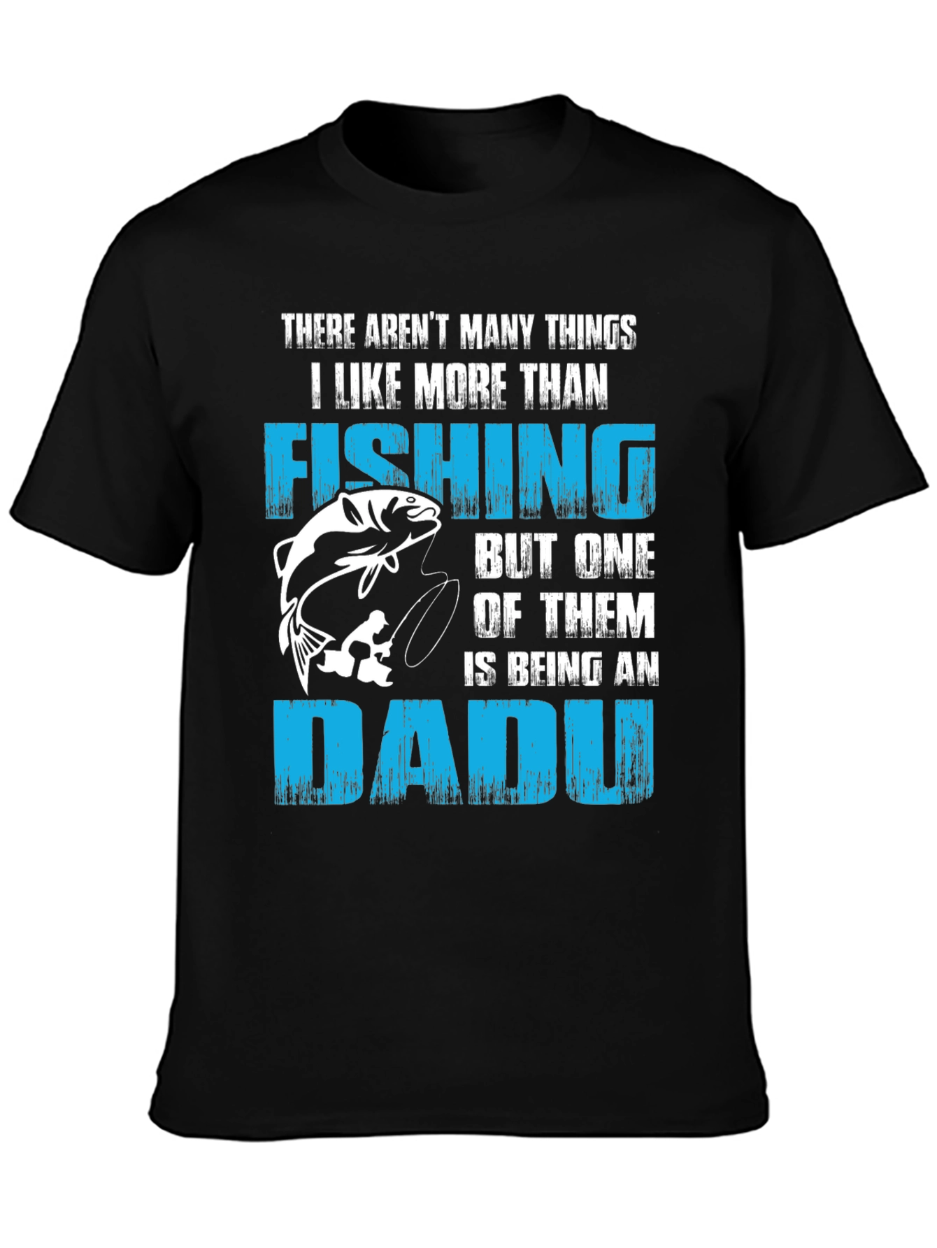 Black Fishing Dad T-Shirt - Perfect Gift for Fishing Lovers view 3