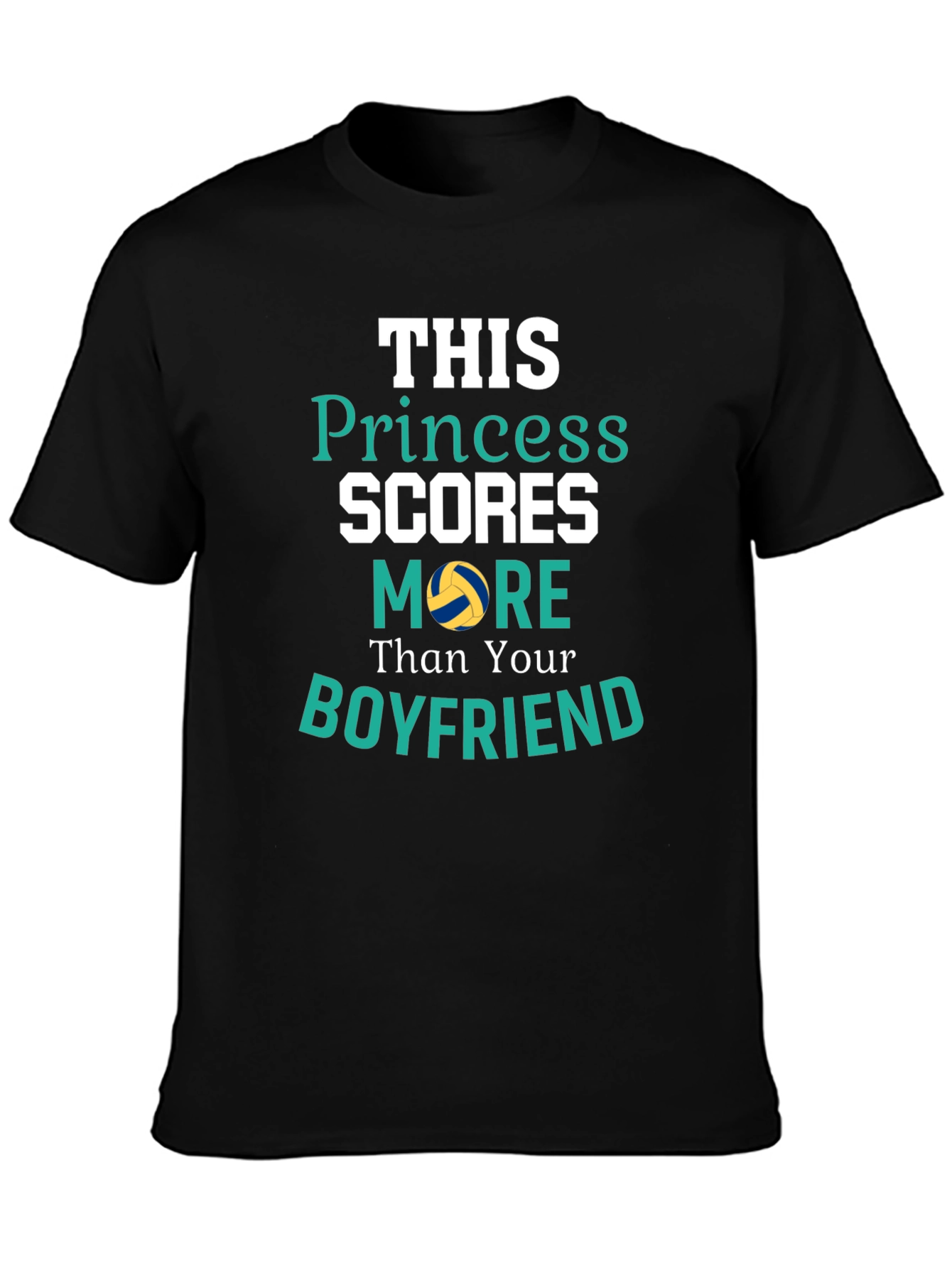 Black Princess Scores More Than Your Boyfriend T-Shirt view 3
