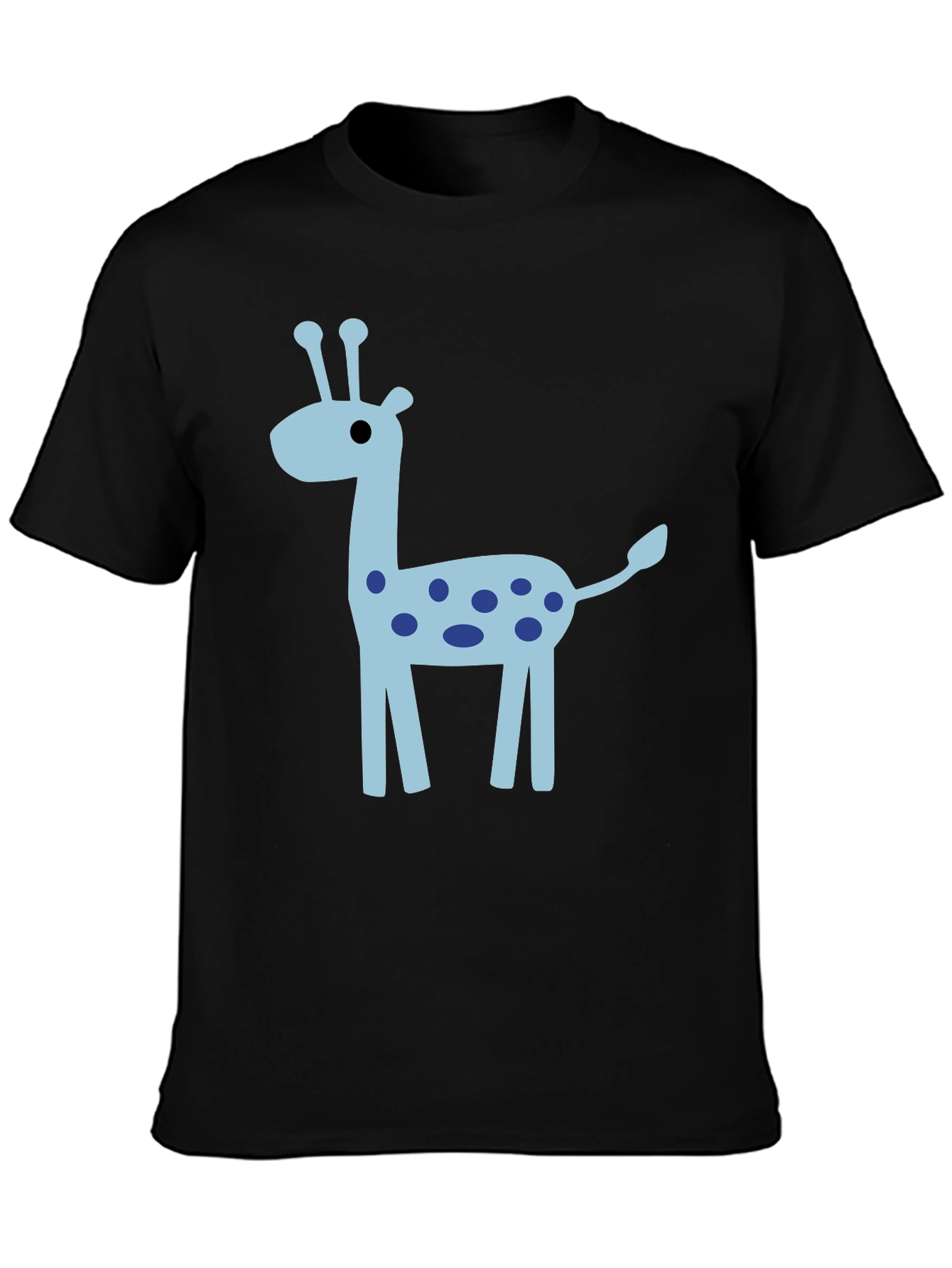 Black Giraffe Graphic Tee - Fun Novelty T-Shirt view 3