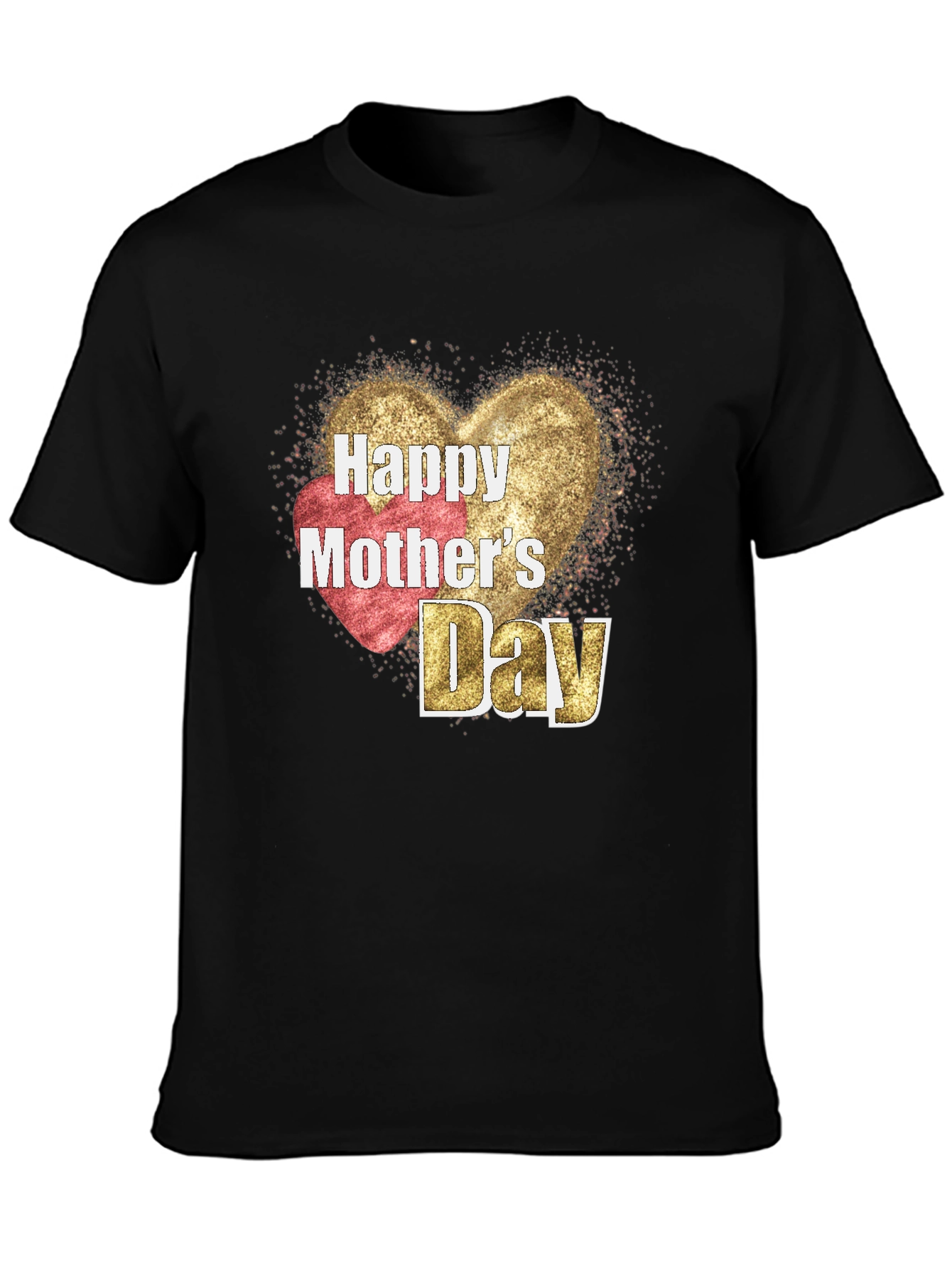 Black Happy Mother's Day Graphic Tee view 3