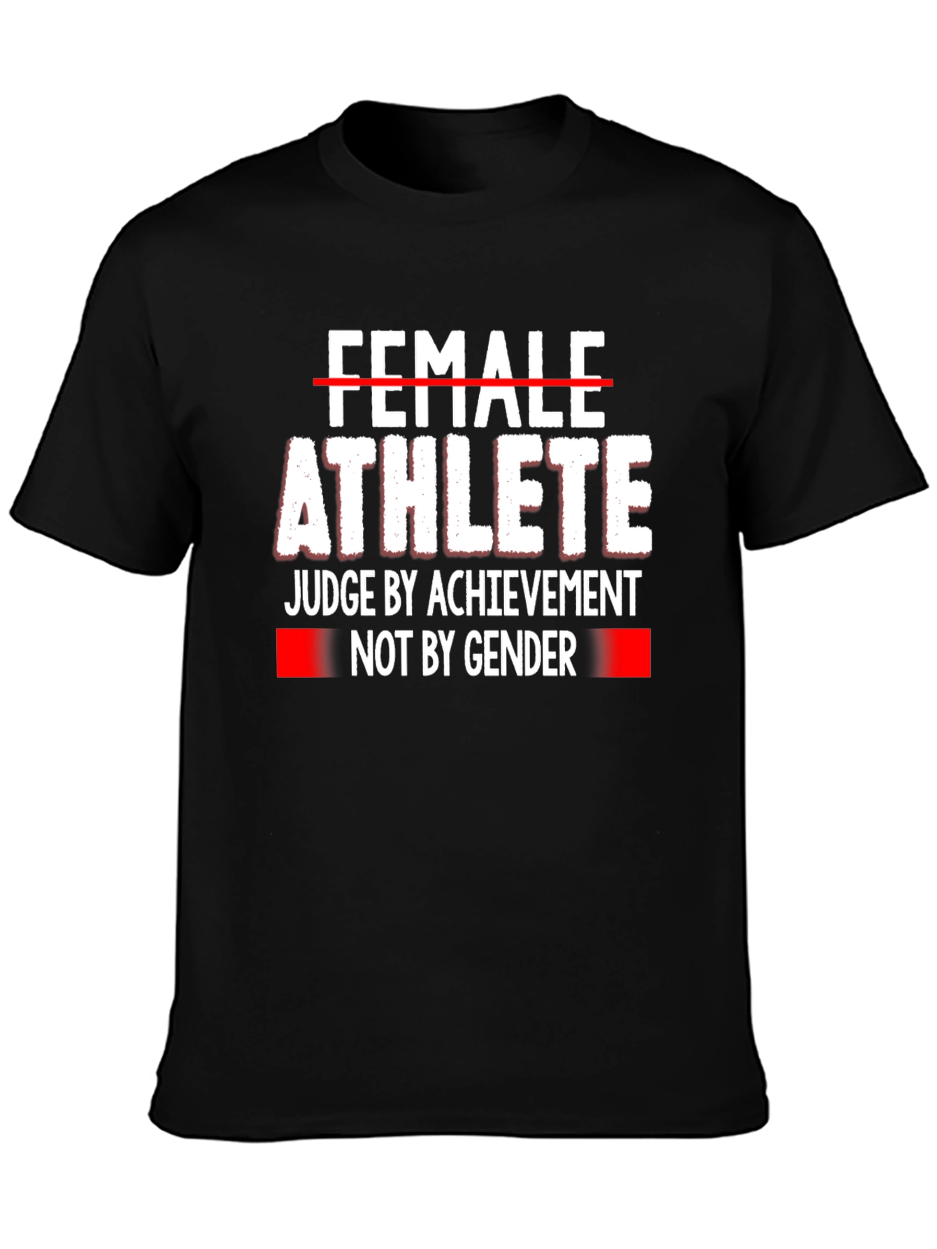 Black Female Athlete Equality T-Shirt view 3
