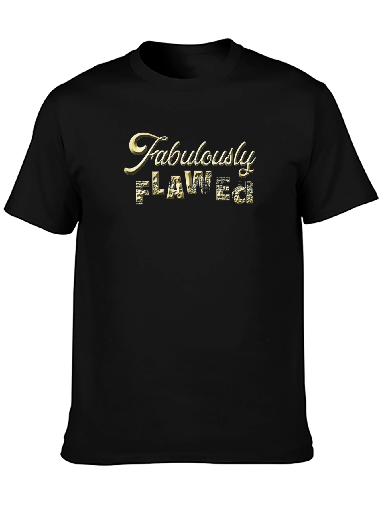 Black Fabulously Flawed Graphic T-Shirt view 3
