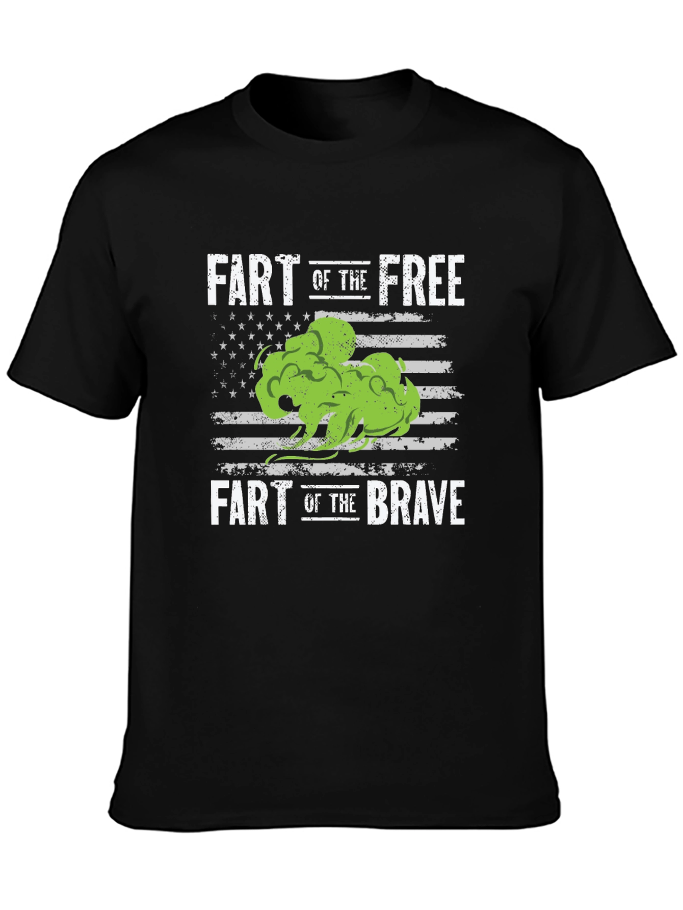 Black Fart of the Free T-Shirt - Patriotic Funny Tee view 3