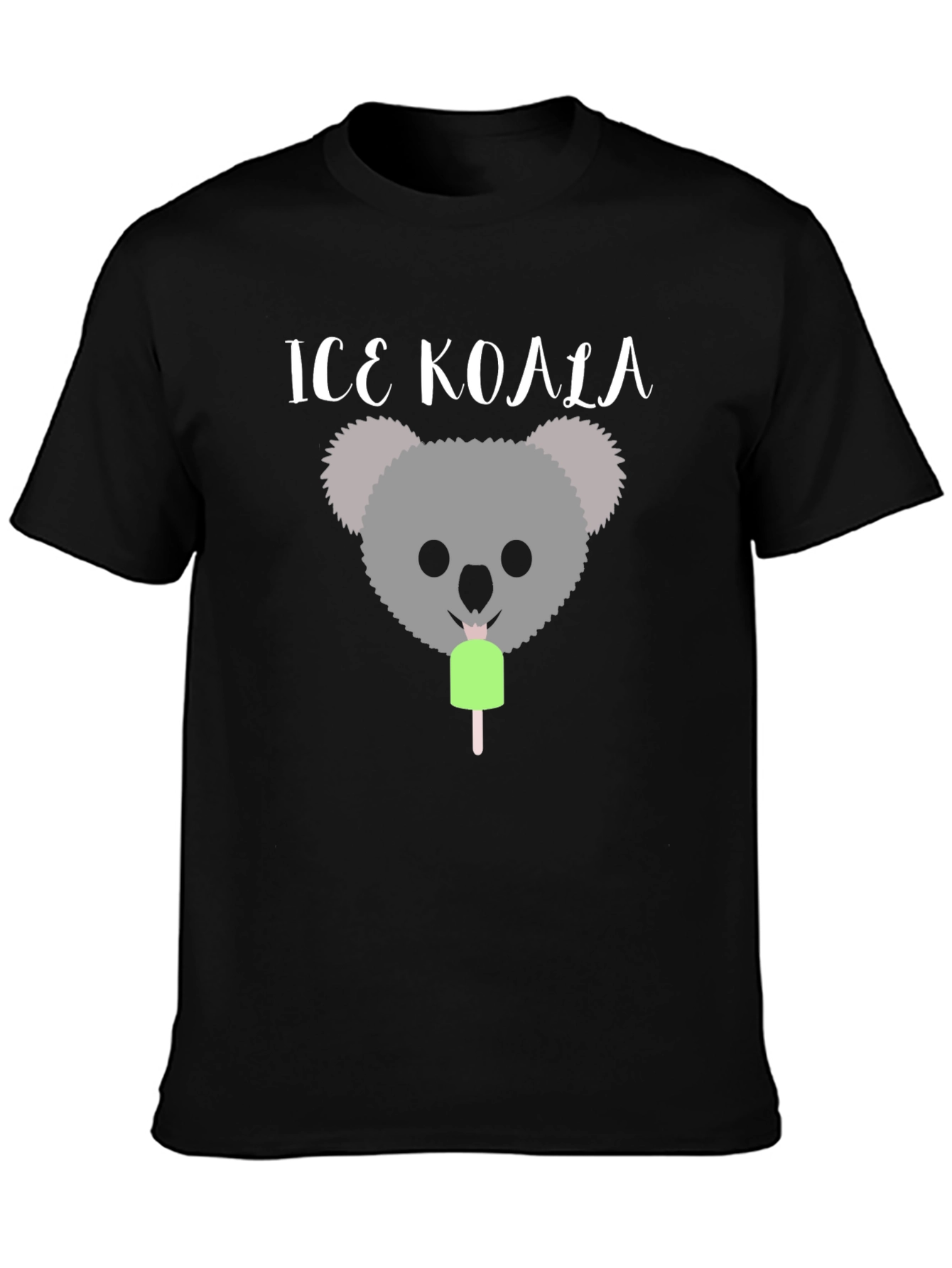 Black Ice Koala T-Shirt - Cute Graphic Tee view 3