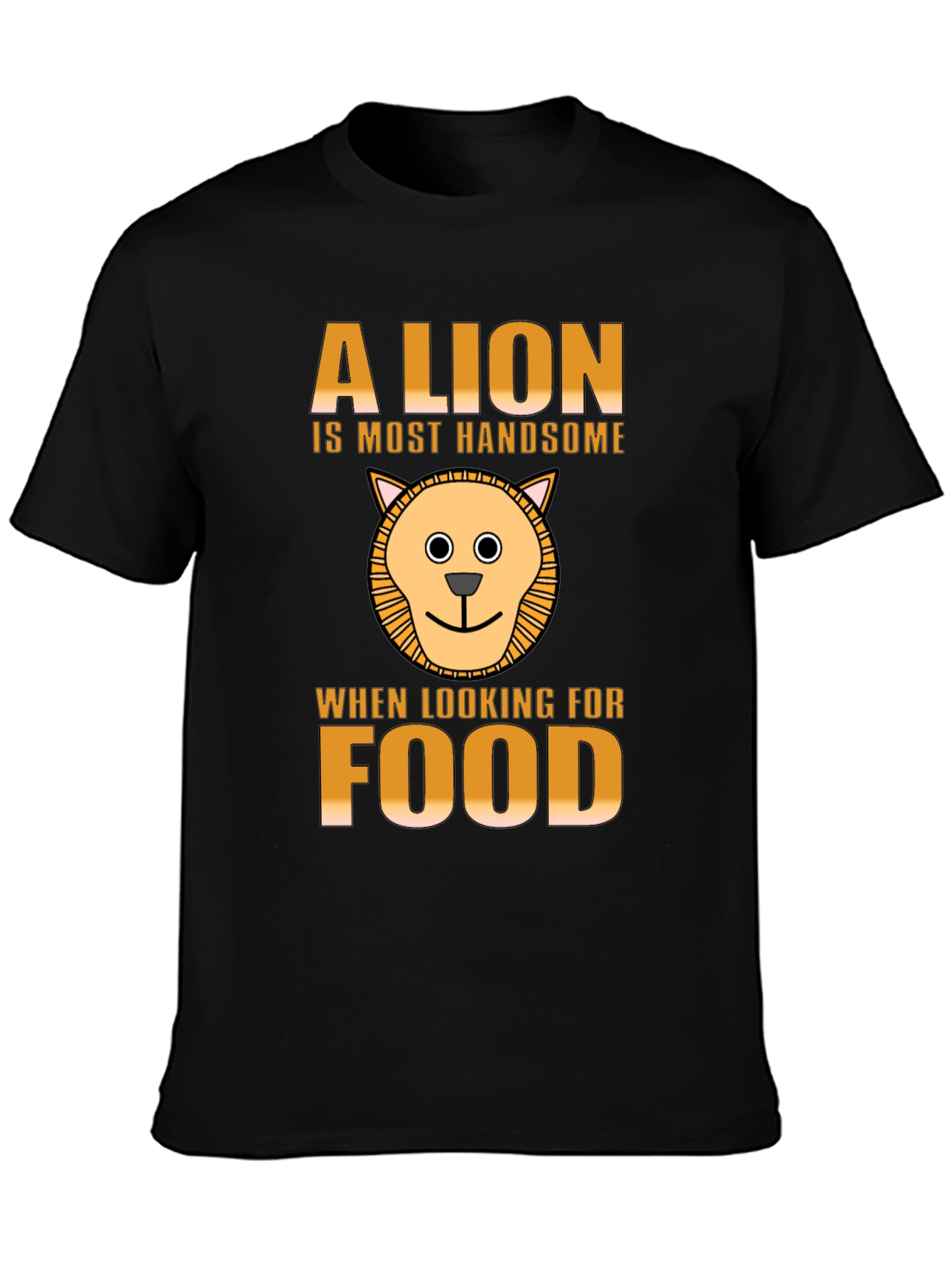 Black Lion Handsome Food T-Shirt view 3