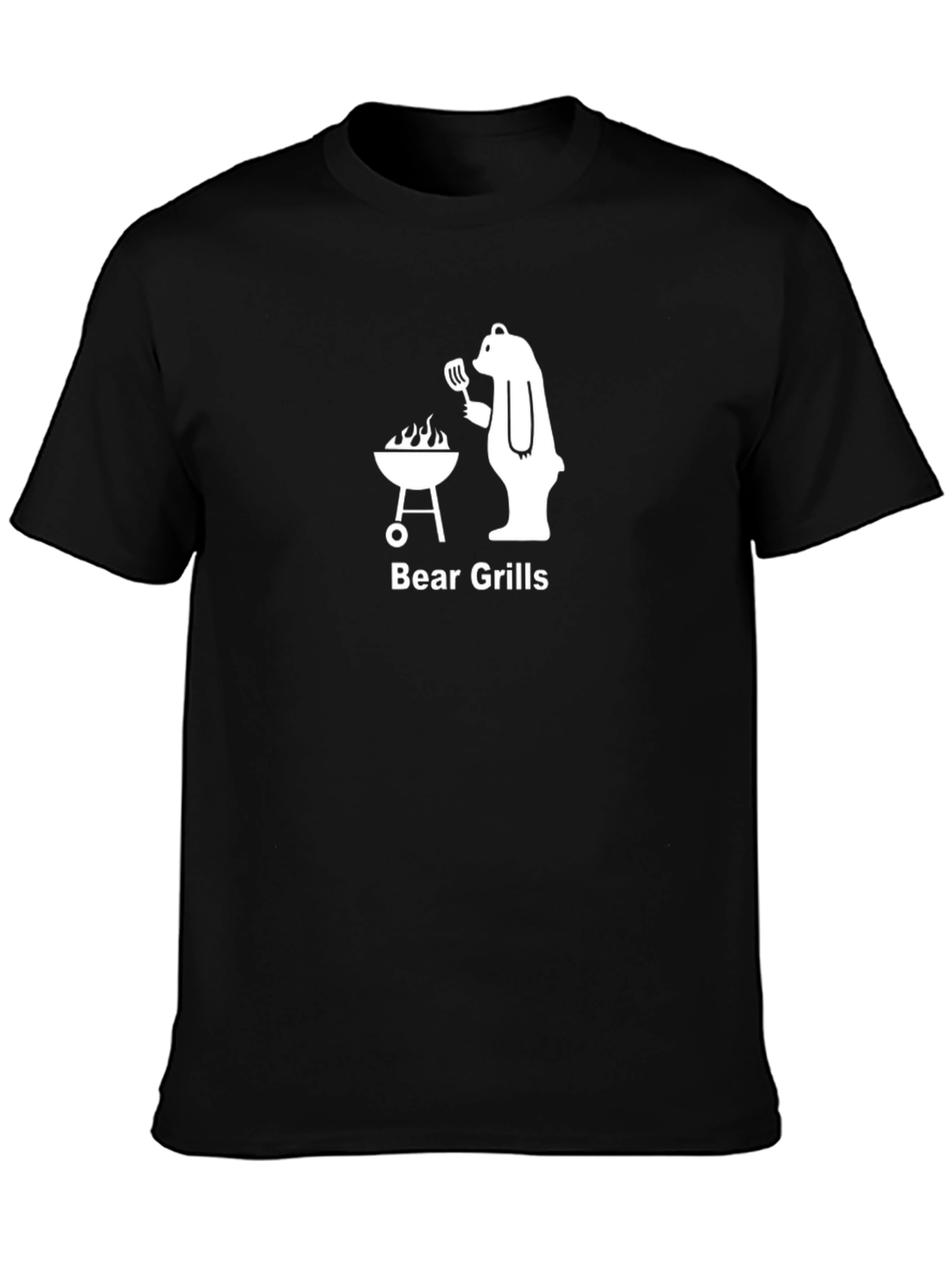 Black Bear Grills T-Shirt - Funny BBQ Graphic Tee view 3