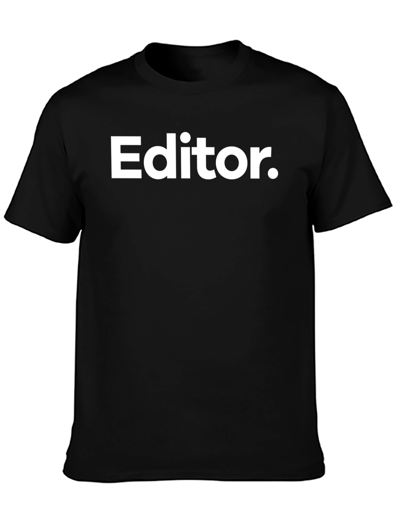 Black Editor Graphic Tee - Black Short Sleeve T-Shirt view 3