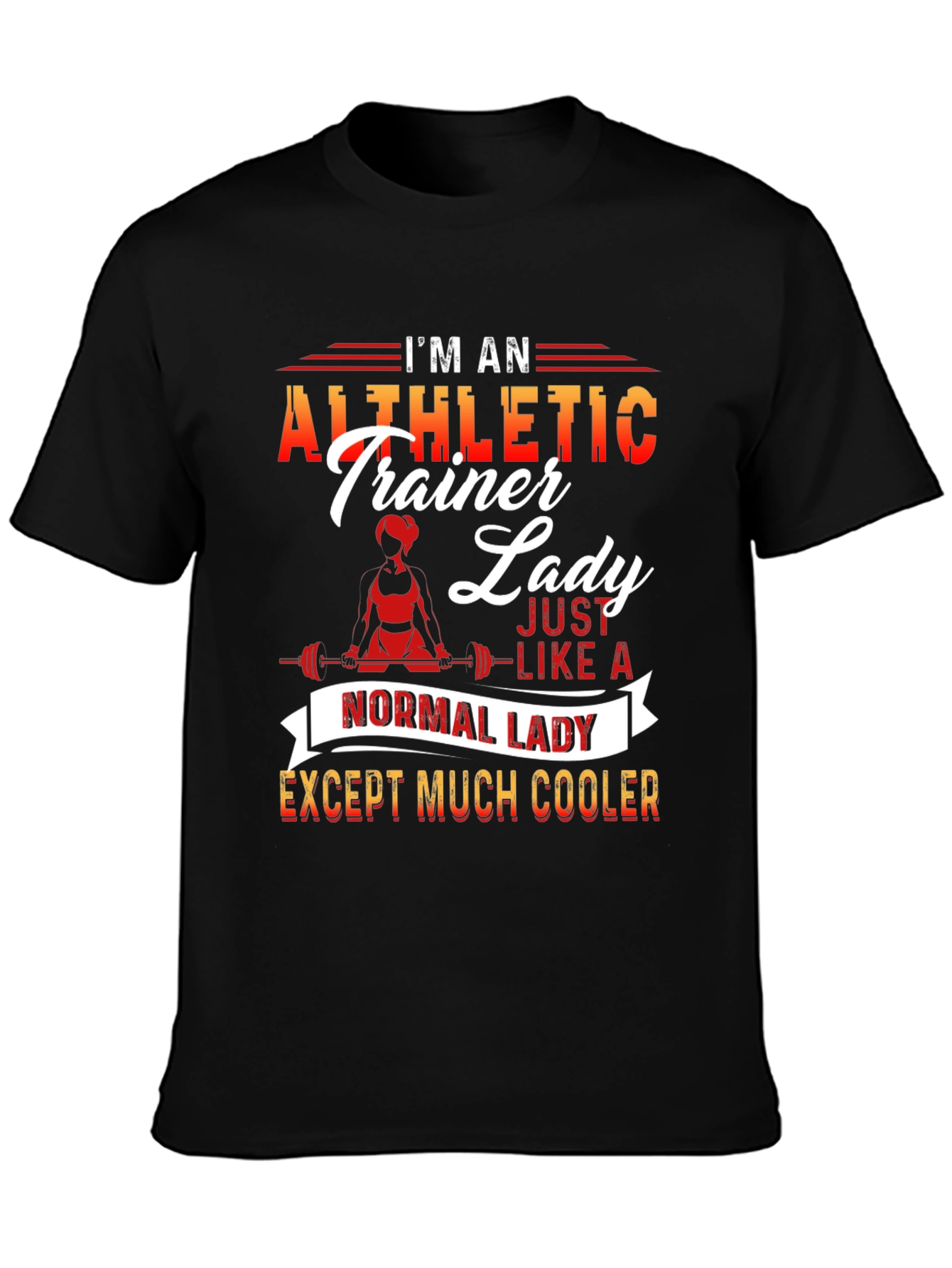 Athletic Trainer Lady T-Shirt - Cool and Unique Design - 3