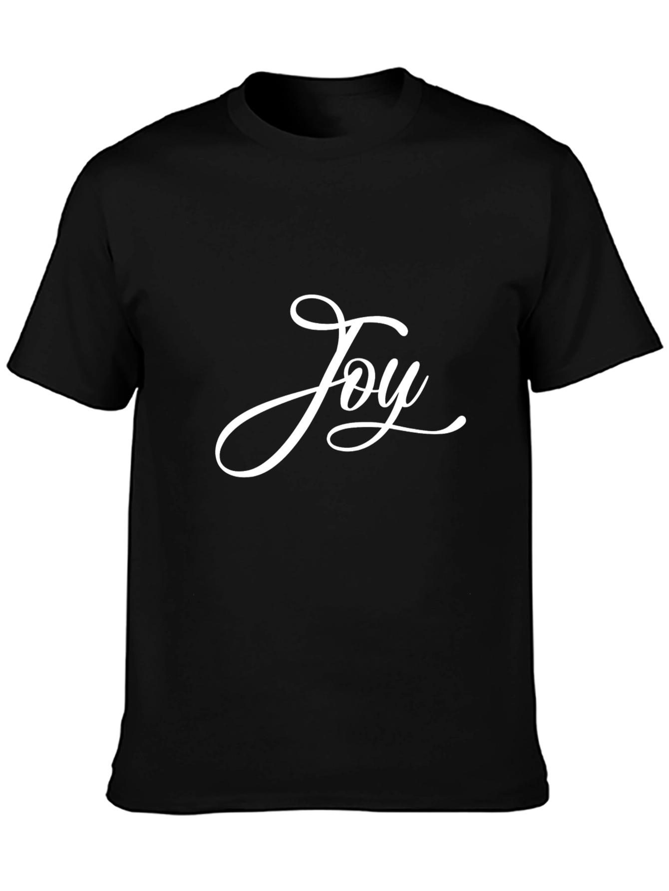 Black Joy Script T-Shirt - Black view 3