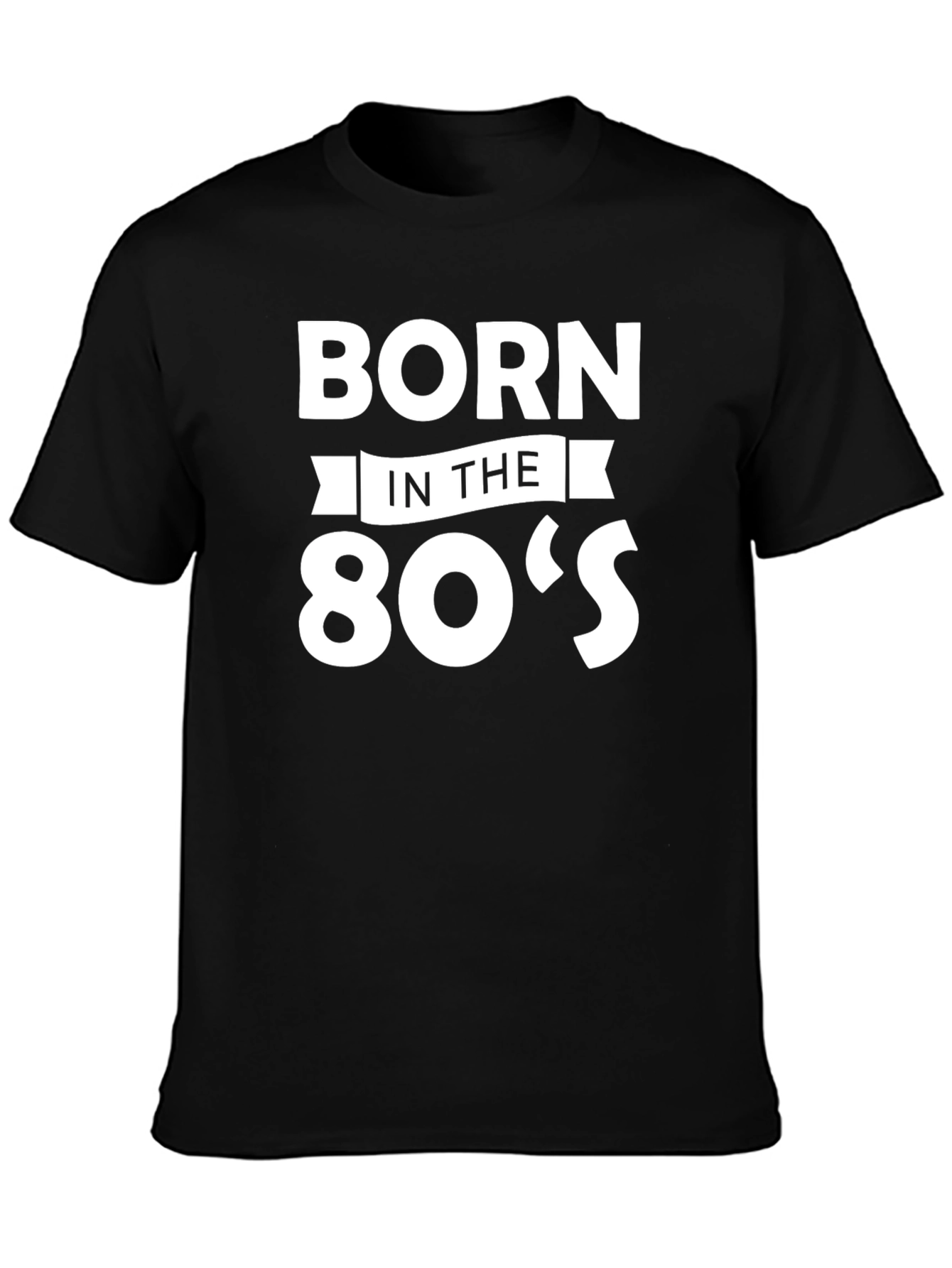 Black Born in the 80's Black T-Shirt view 3