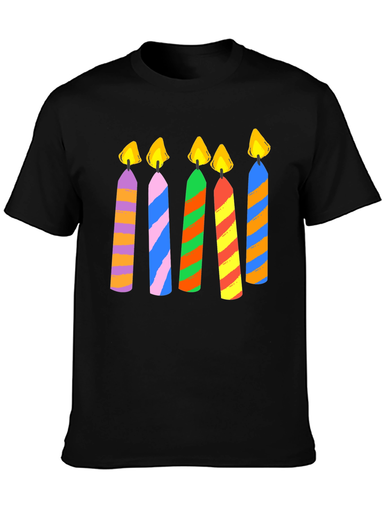 Black Candle Graphic Black T-Shirt view 3