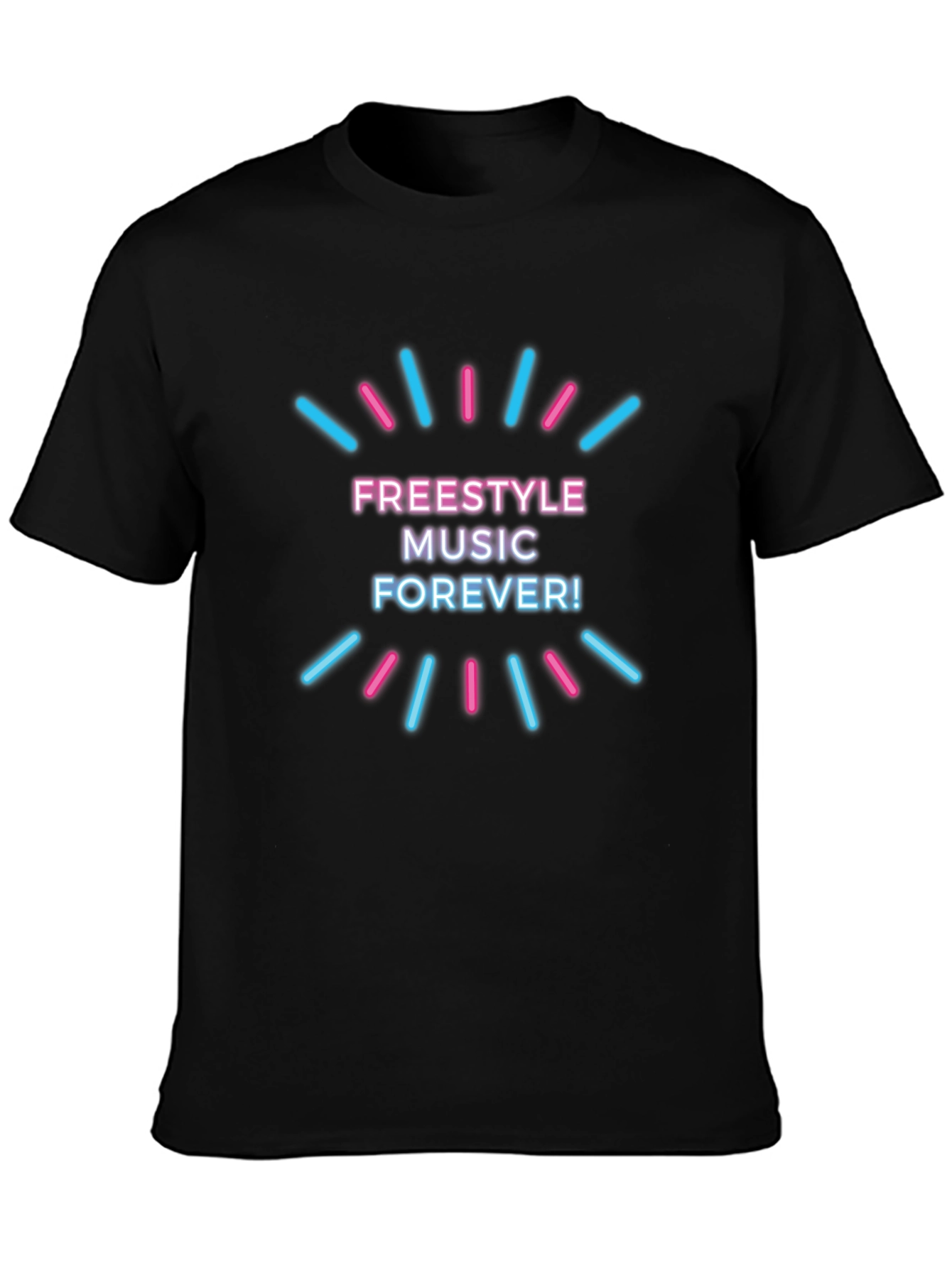 Black Freestyle Music Forever Graphic T-Shirt view 3
