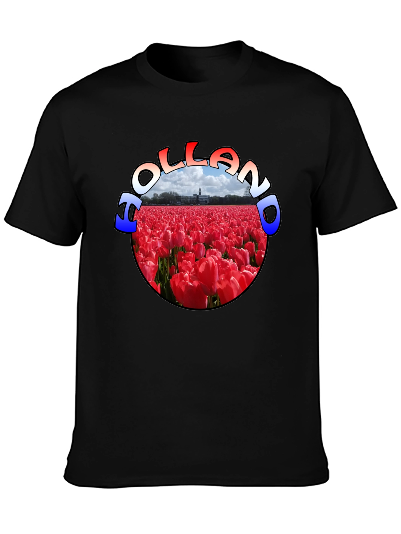 Holland Tulip Field Graphic T-Shirt - 3