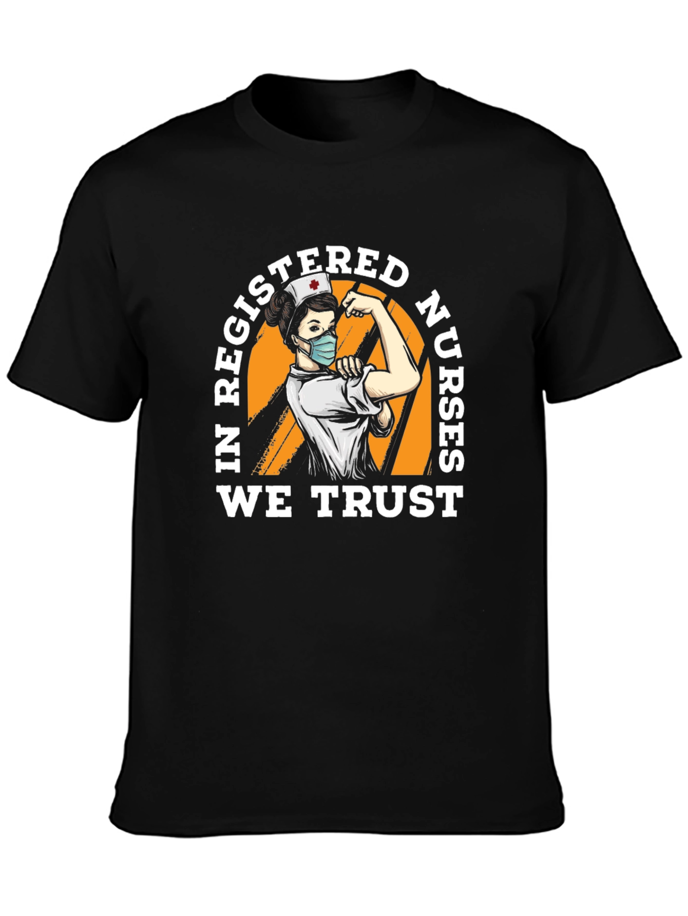 Black In Registered Nurses We Trust T-Shirt view 3