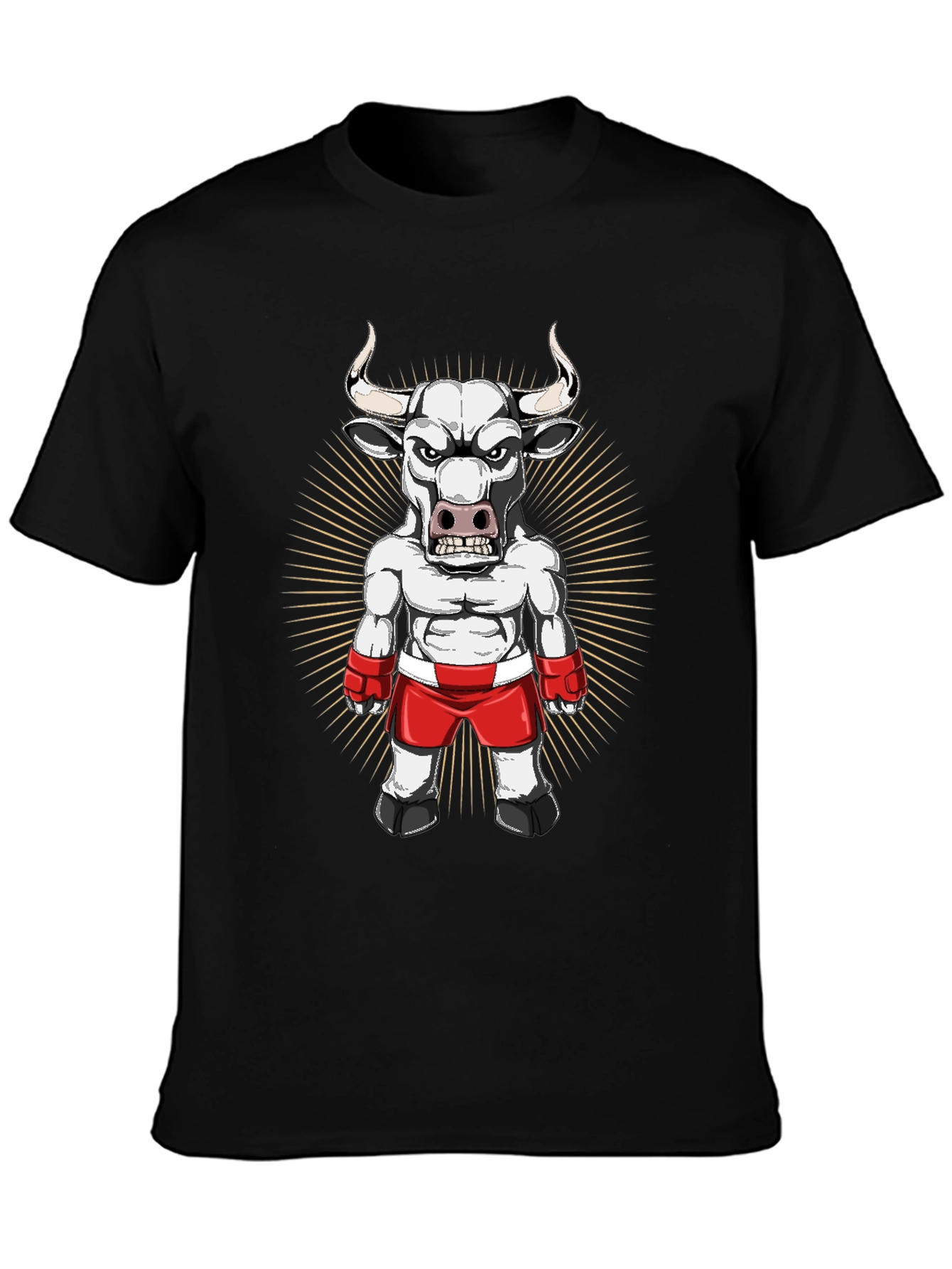 Black Bull Boxer Graphic Tee - Black view 3