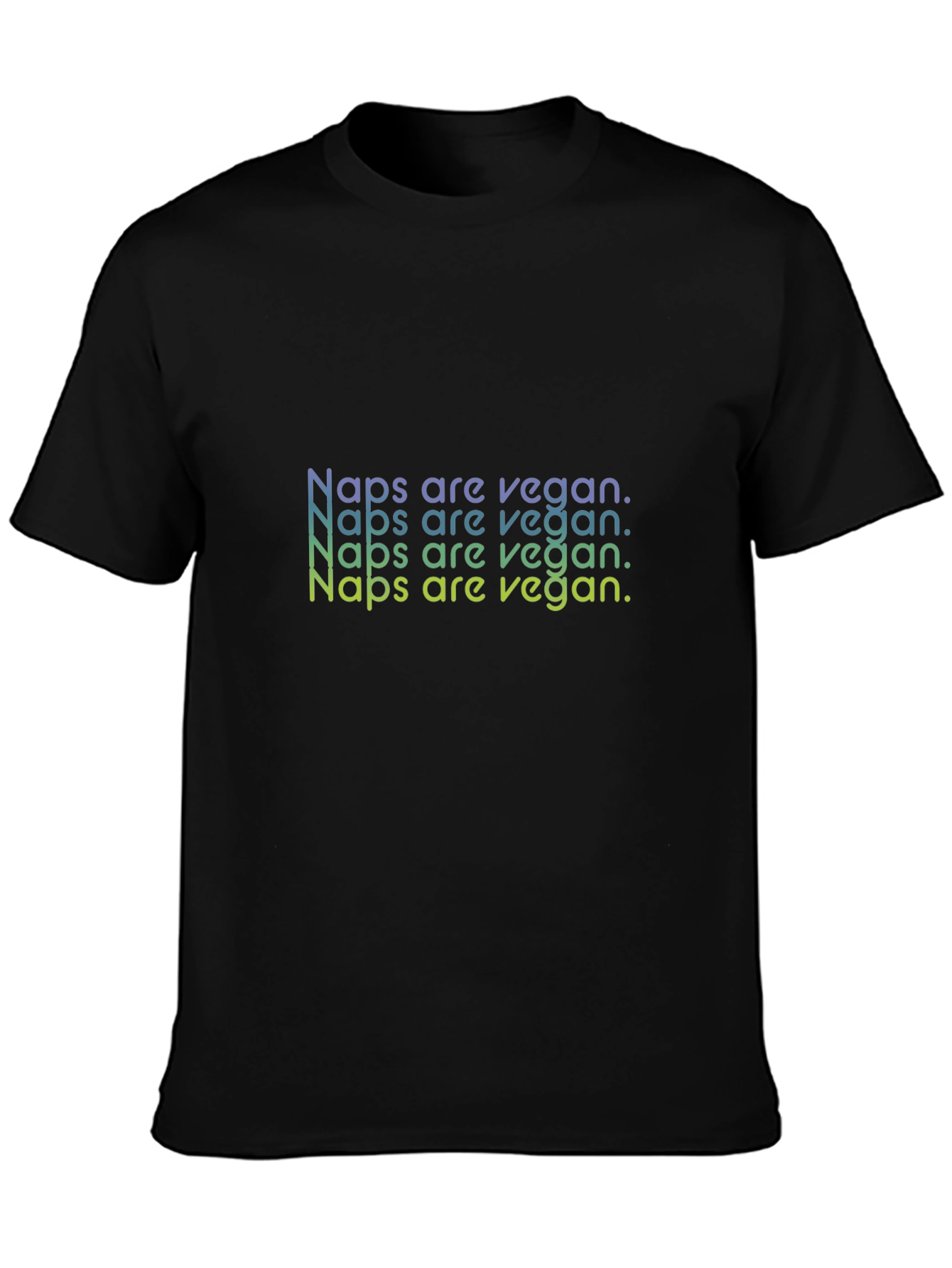 Black Naps Are Vegan Graphic Tee - Casual Comfort view 3