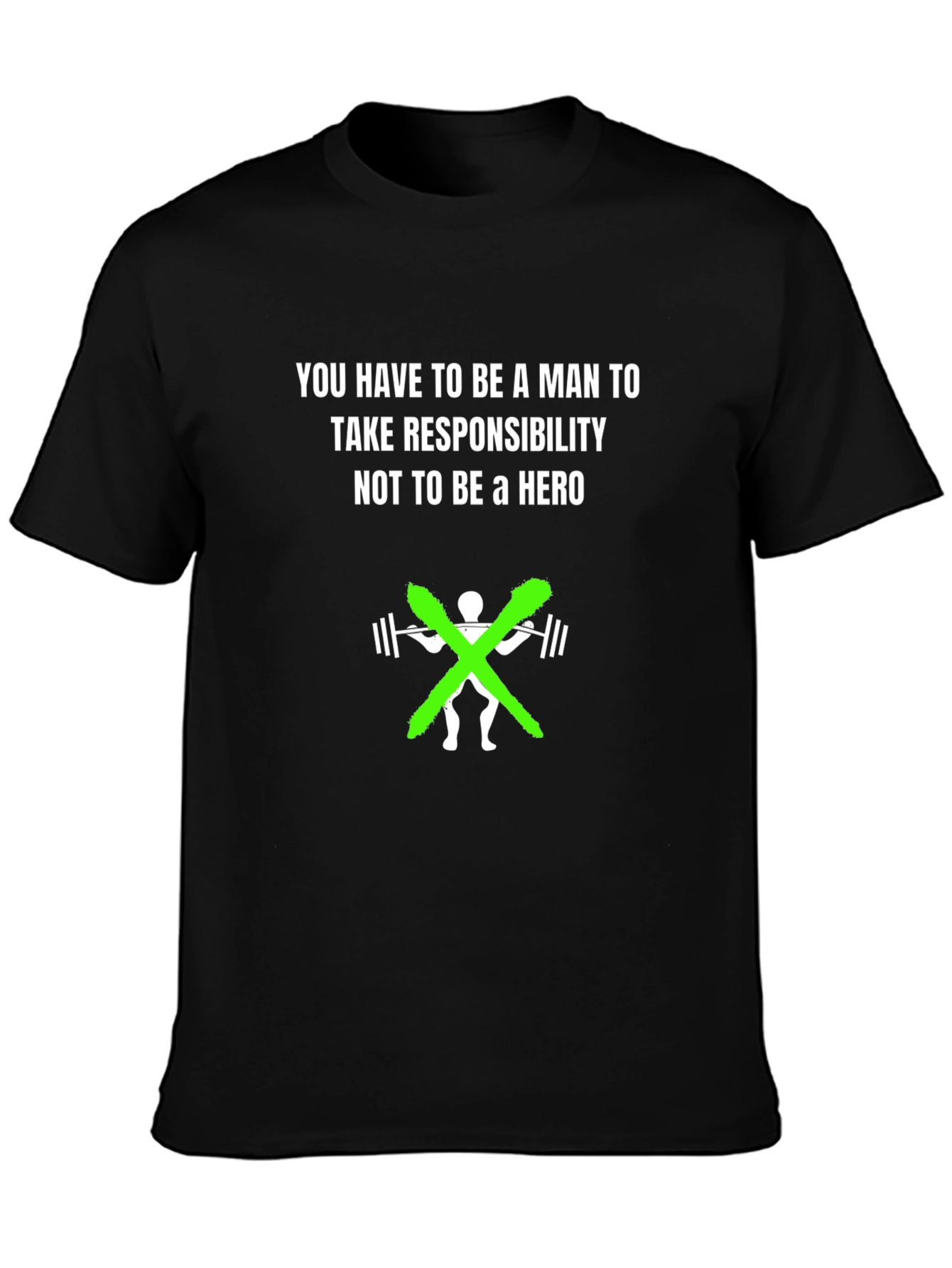 Black Man's Responsibility Graphic T-Shirt view 3