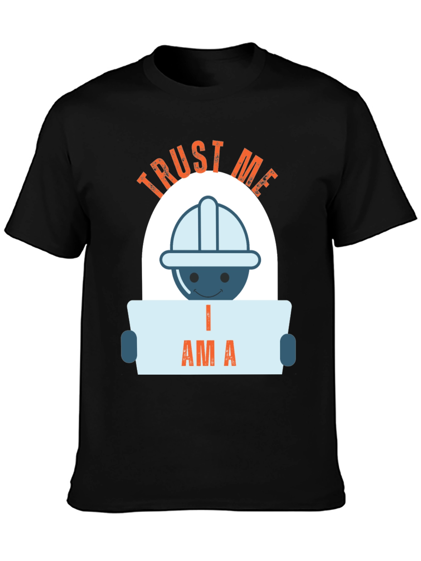 Black Trust Me I Am A Engineer T-Shirt view 3