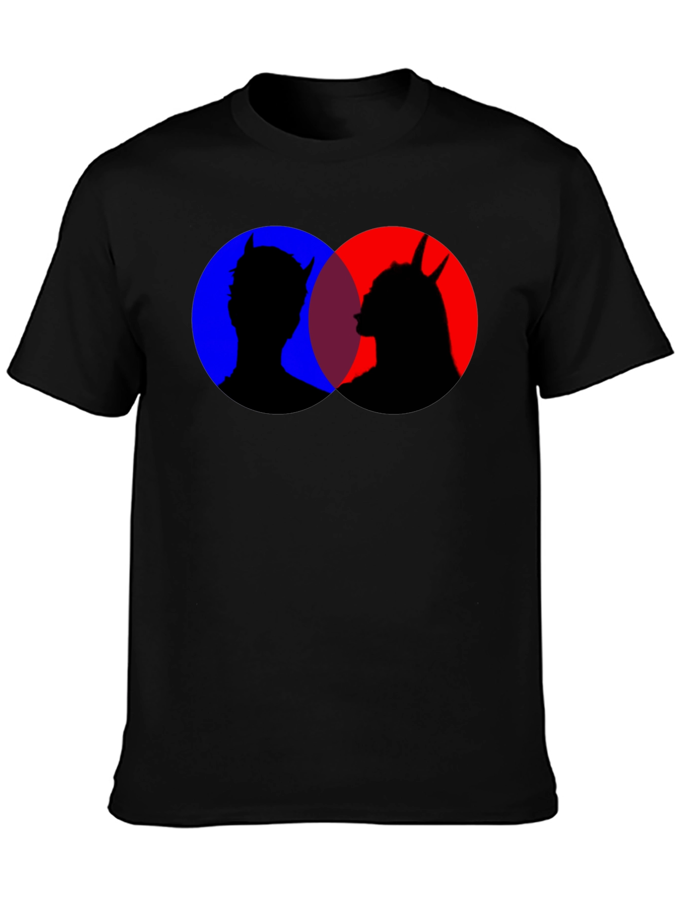 Black Devil Silhouette Graphic Tee view 3