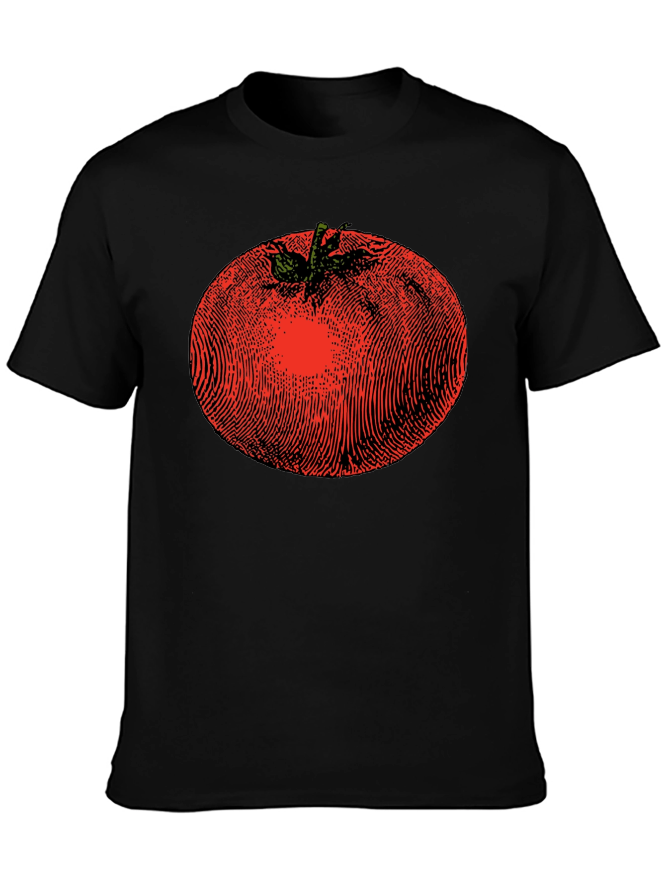 Black Tomato Graphic Print Black T-Shirt view 3