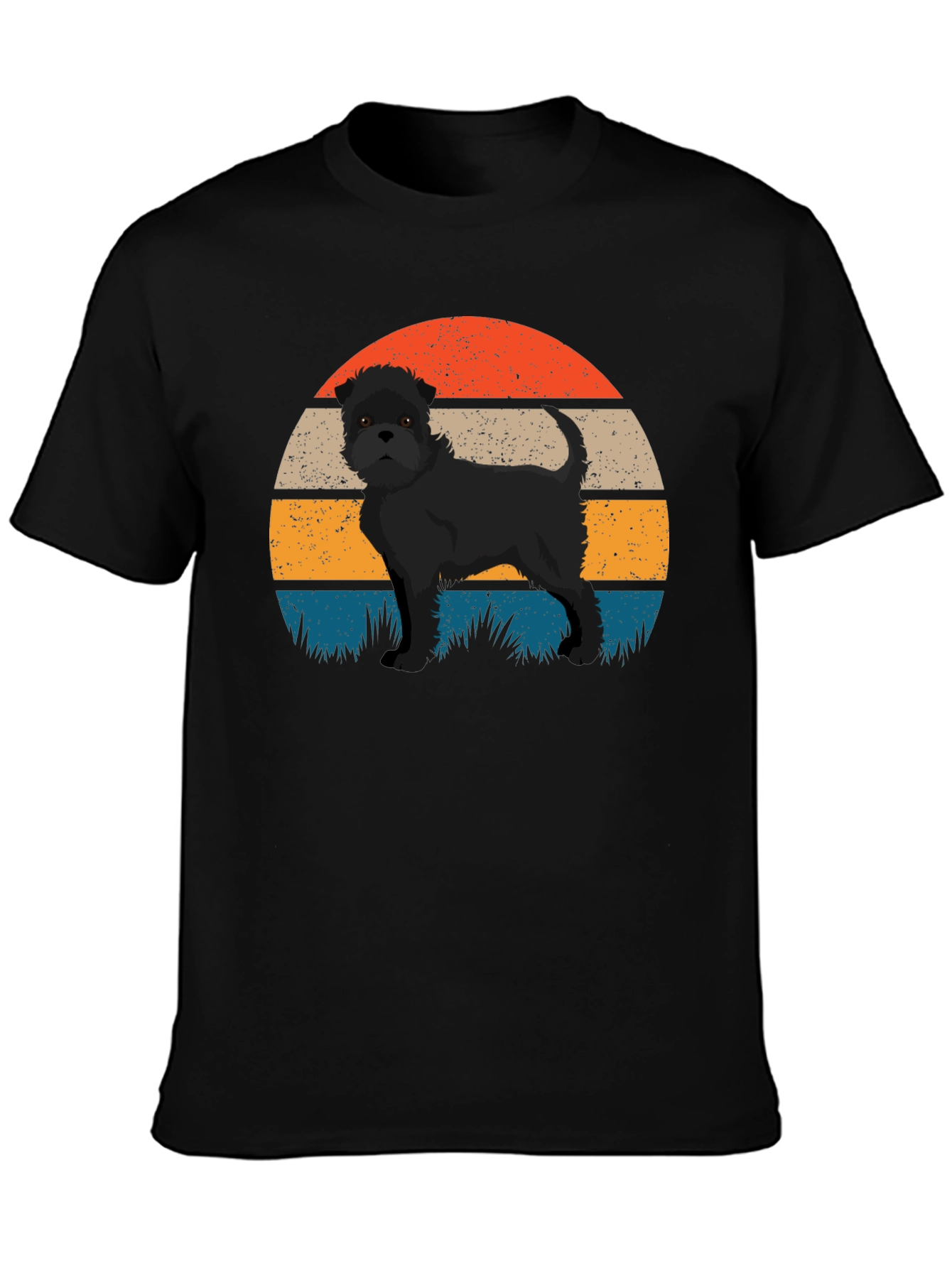 Retro Dog T-Shirt - Brussels Griffon Design - 3