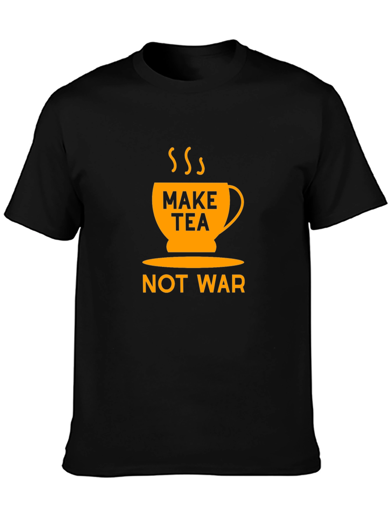 Black Make Tea Not War Graphic T-Shirt view 3
