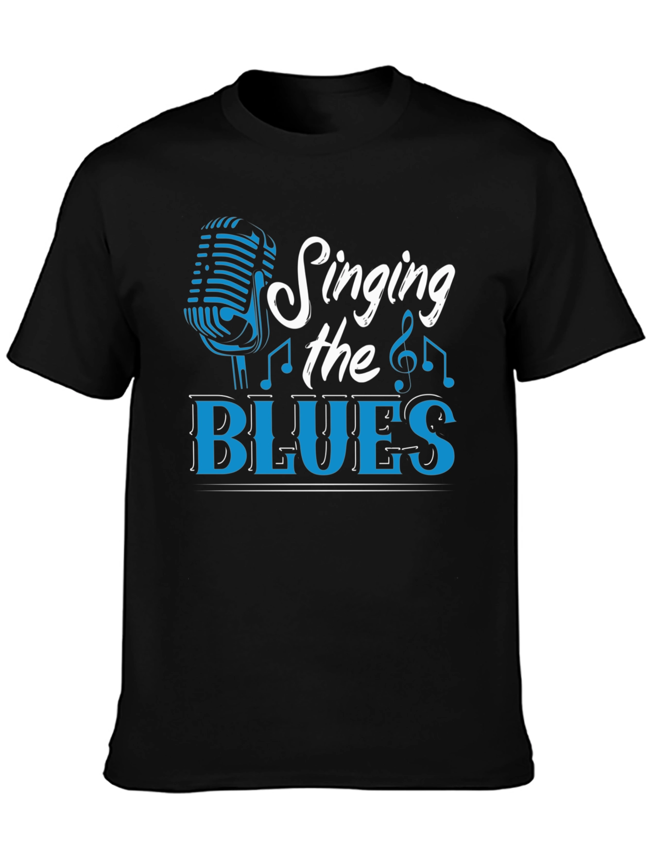 Black Singing the Blues Graphic Tee view 3