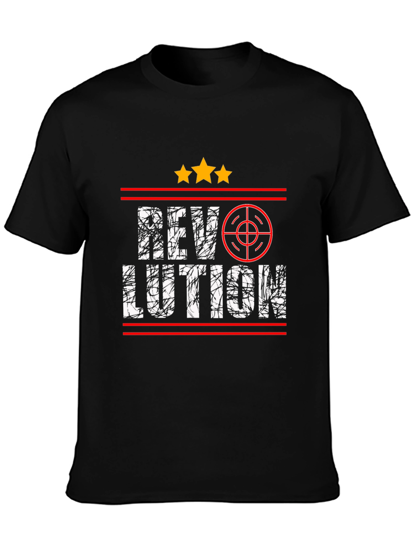 Black Revolution Graphic Tee - Stylish Black T-Shirt for Everyday Wear view 3