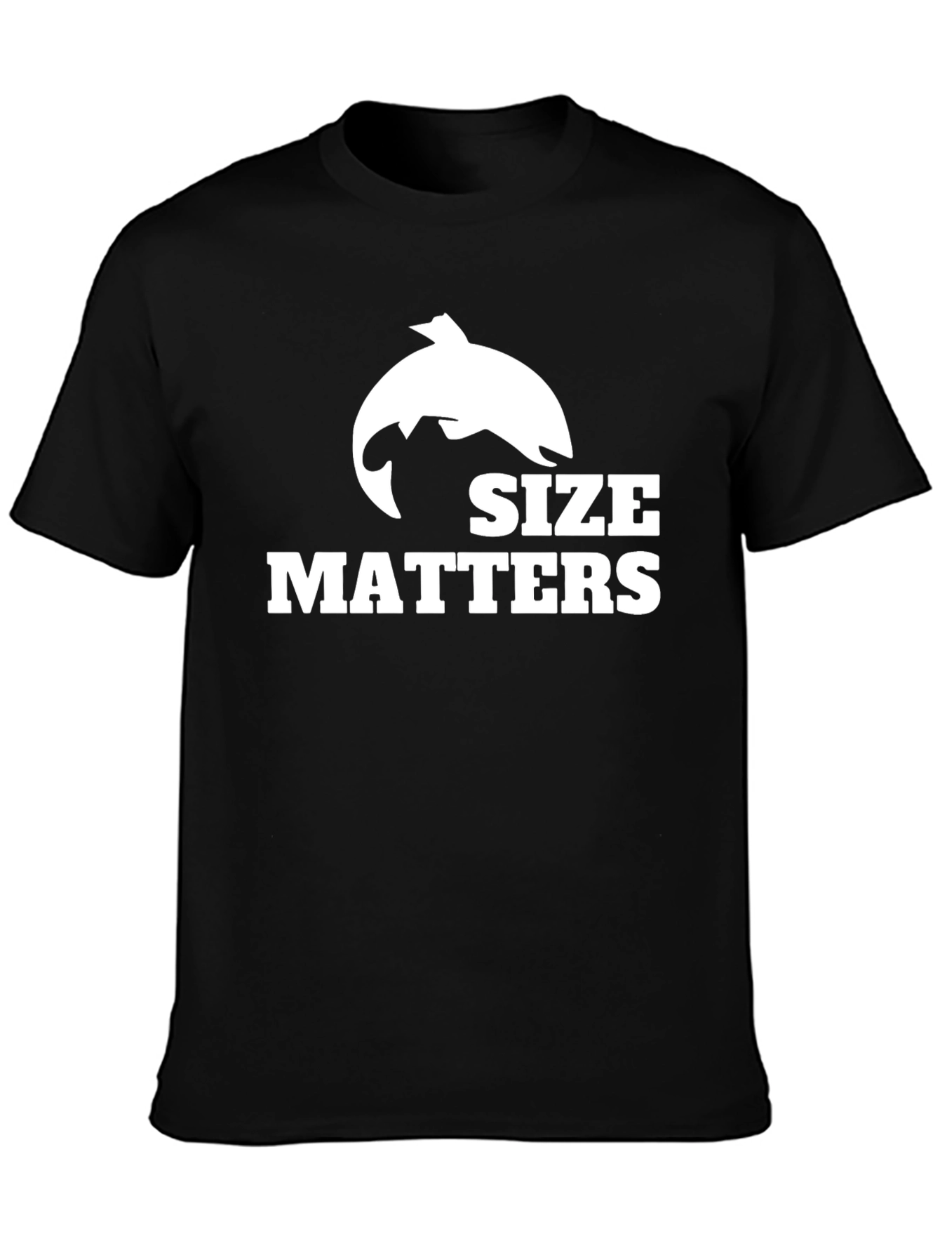 Black Size Matters Fishing T-Shirt - Black view 3