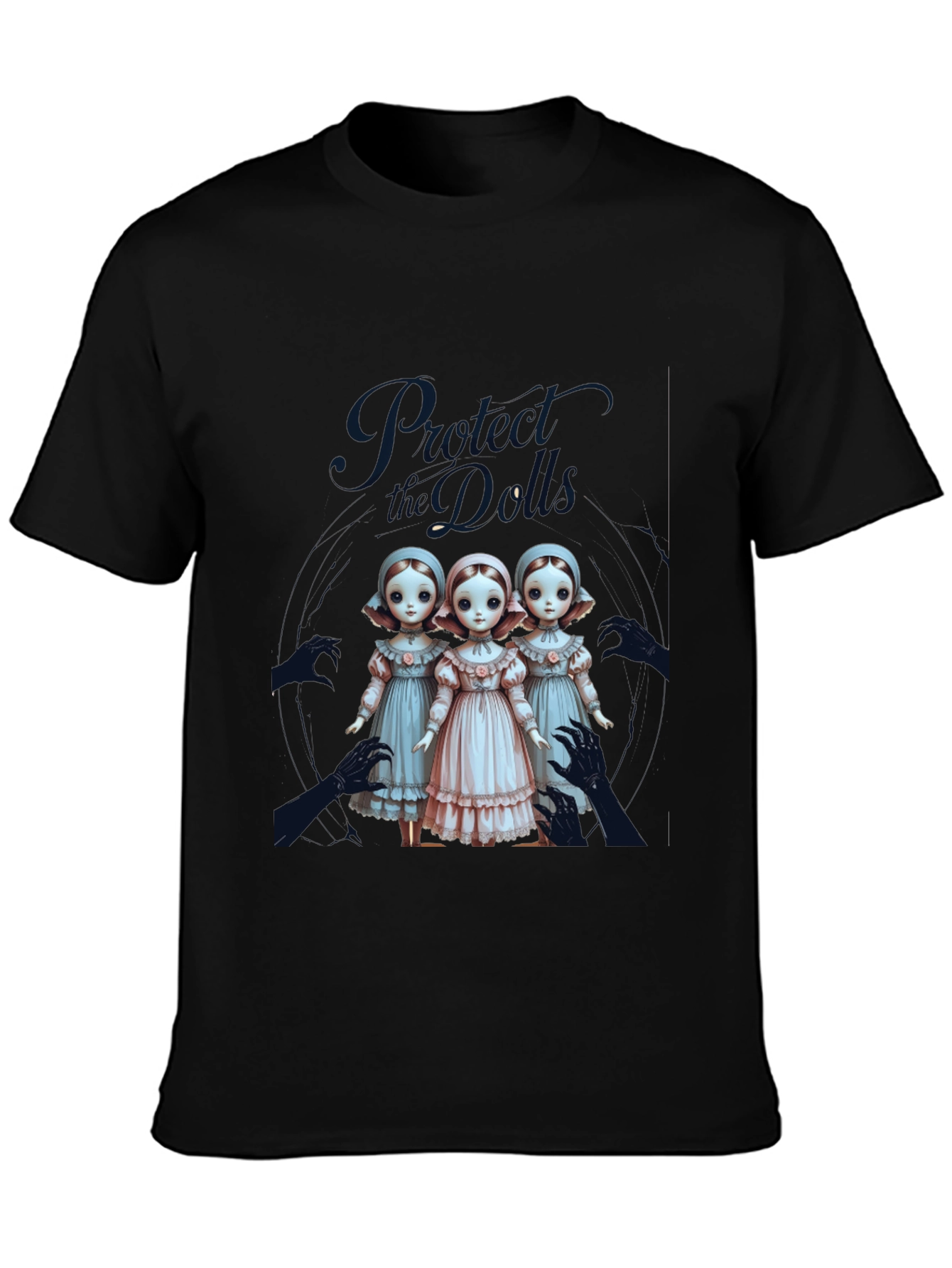 Black Protect the Dolls Graphic Tee view 3