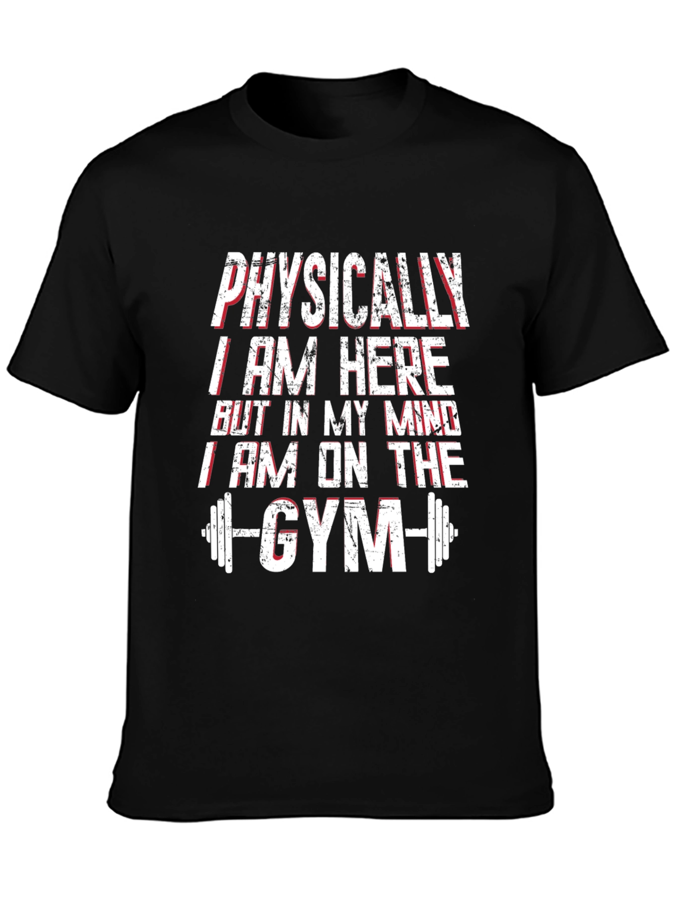 Black Gym Mindset T-Shirt - Workout Motivation view 3
