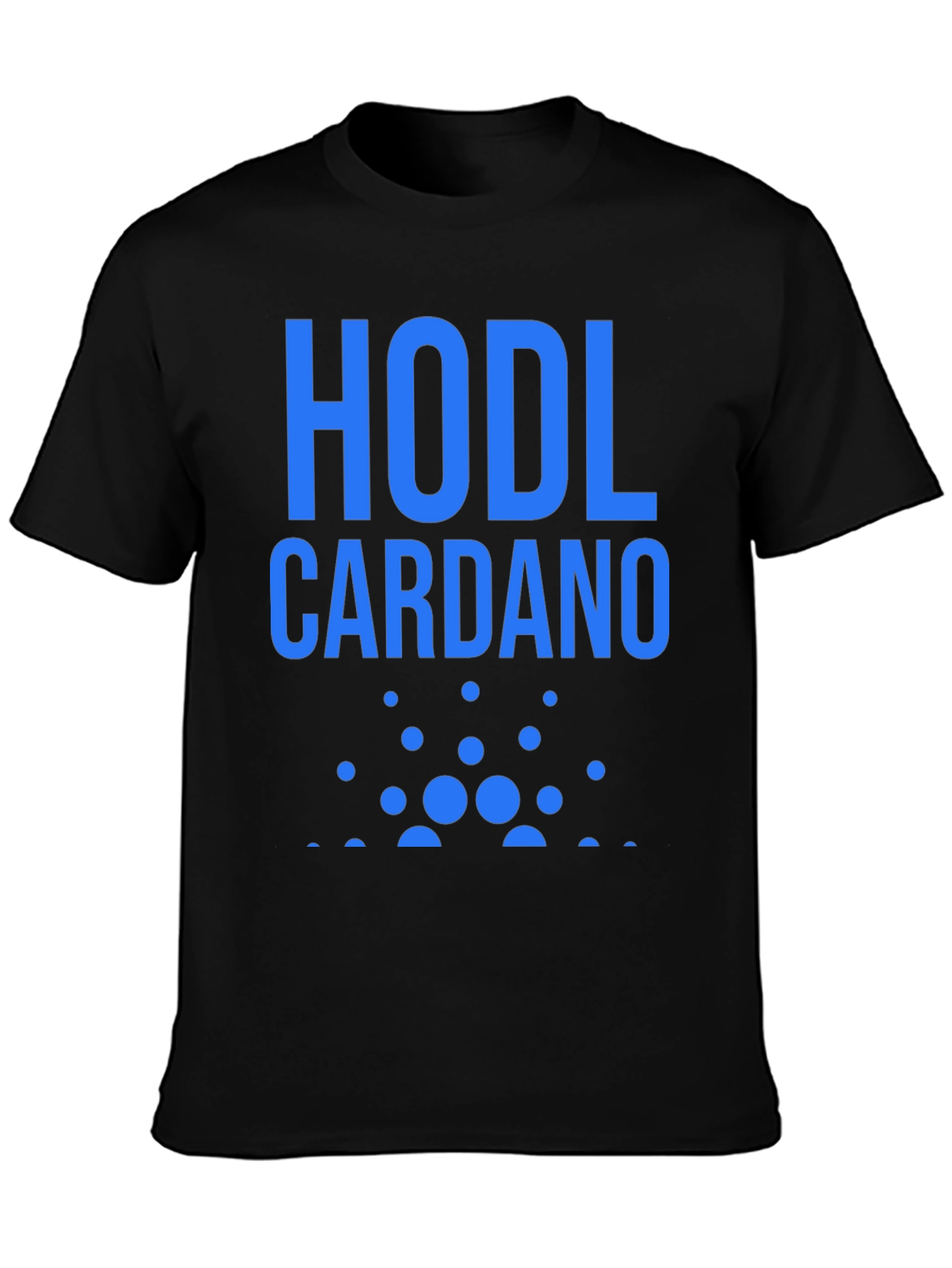Black HODL Cardano Crypto T-Shirt - Black view 3