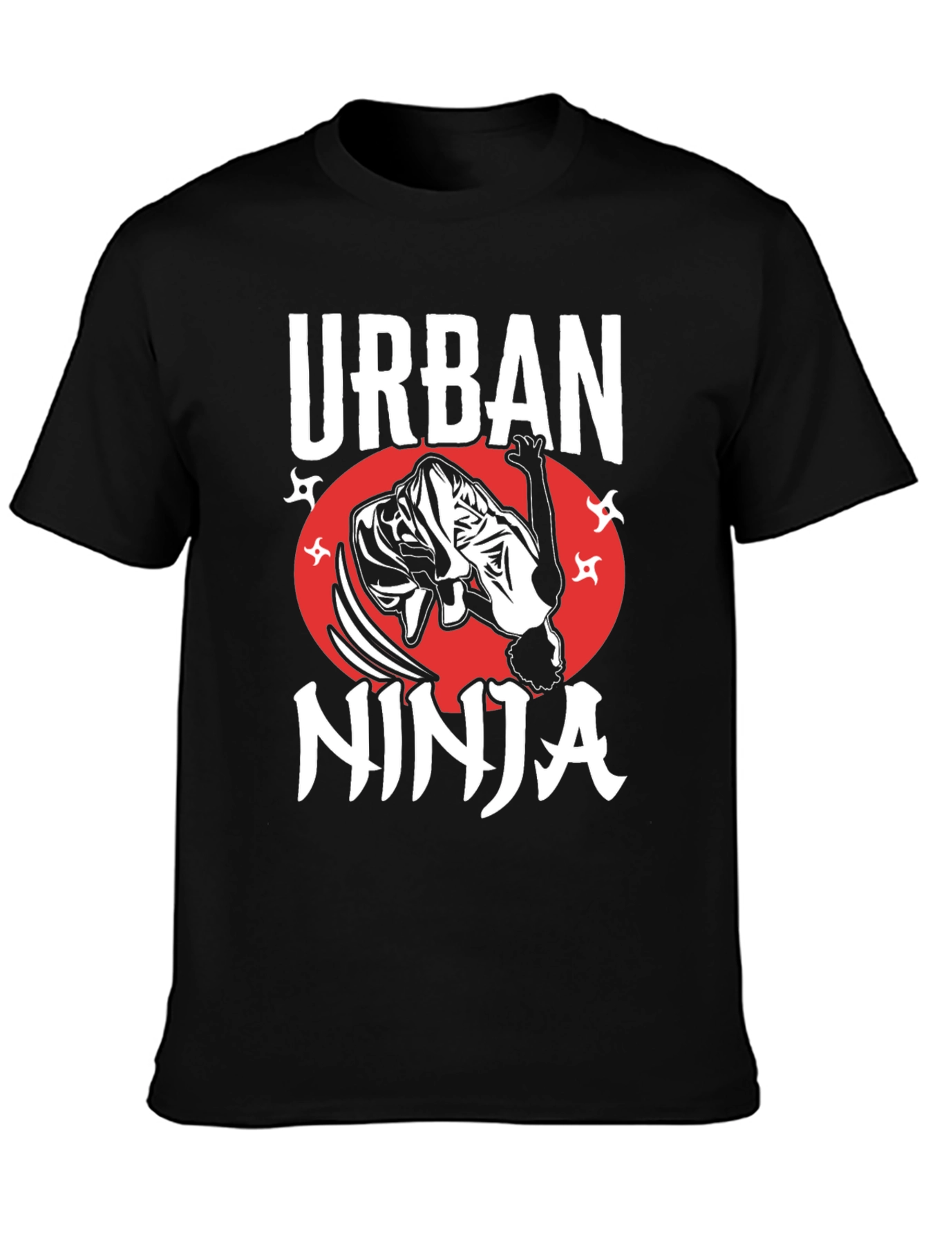 Black Urban Ninja Graphic Tee view 3