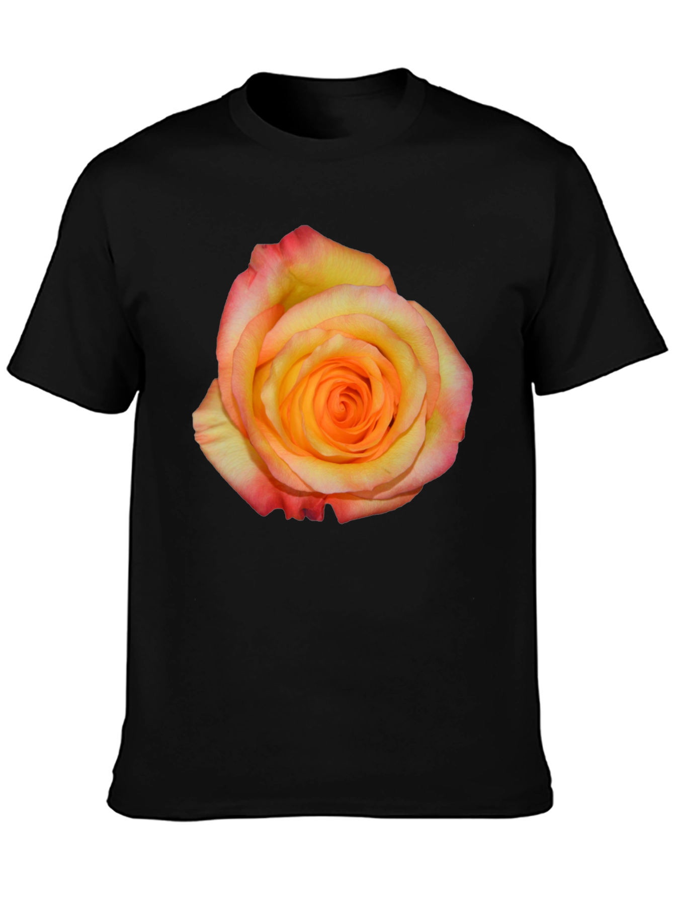 Black Rose Graphic Black T-Shirt view 3